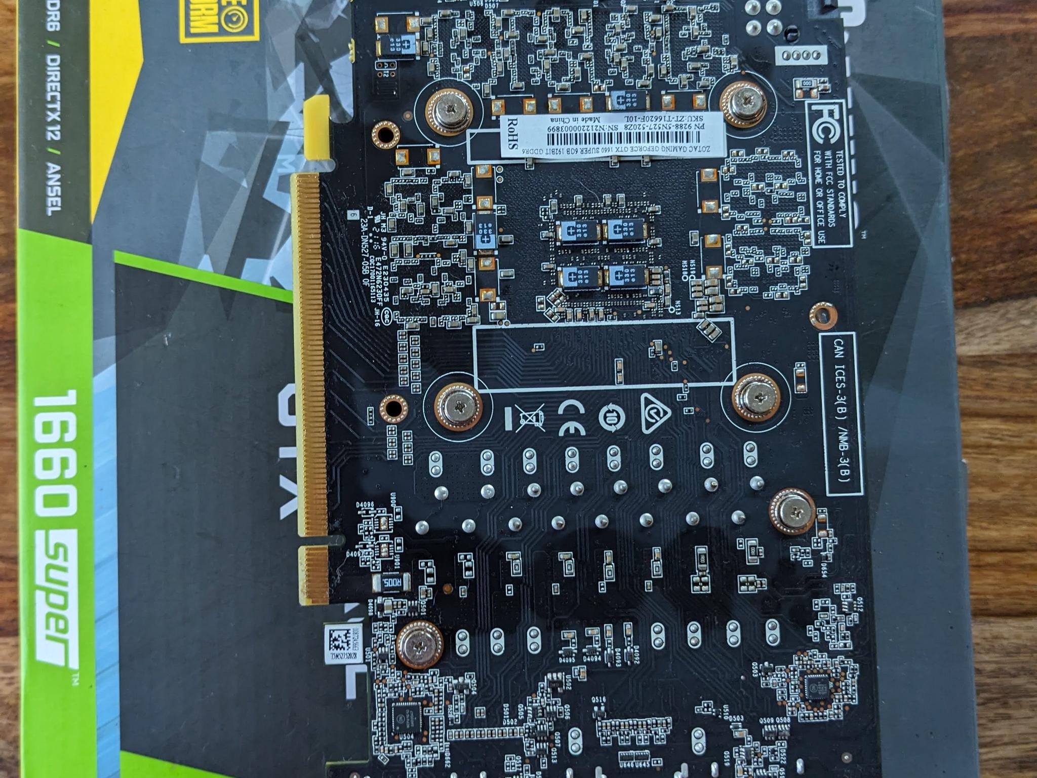 Zotac  NVIDIA GeForce GTX 1660 Super 6GB w/ box