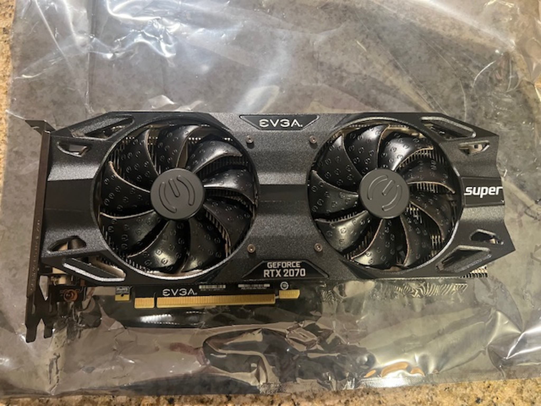 EVGA GeForce RTX 2070 SUPER BLACK GAMING Overclocked Dual-Fan 8GB GDDR6 PCIe 3.0 Graphics Card