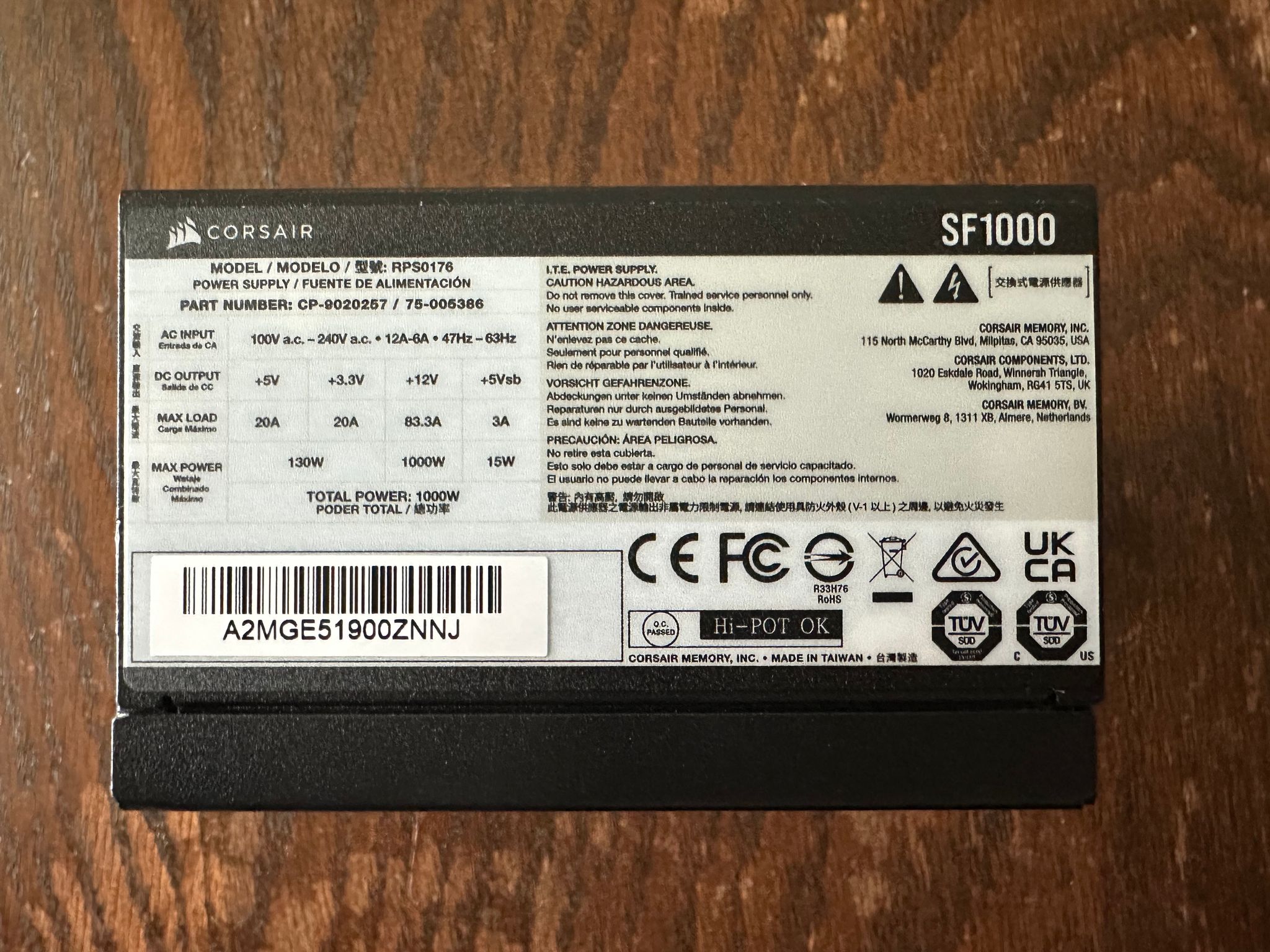 Corsair SF1000L