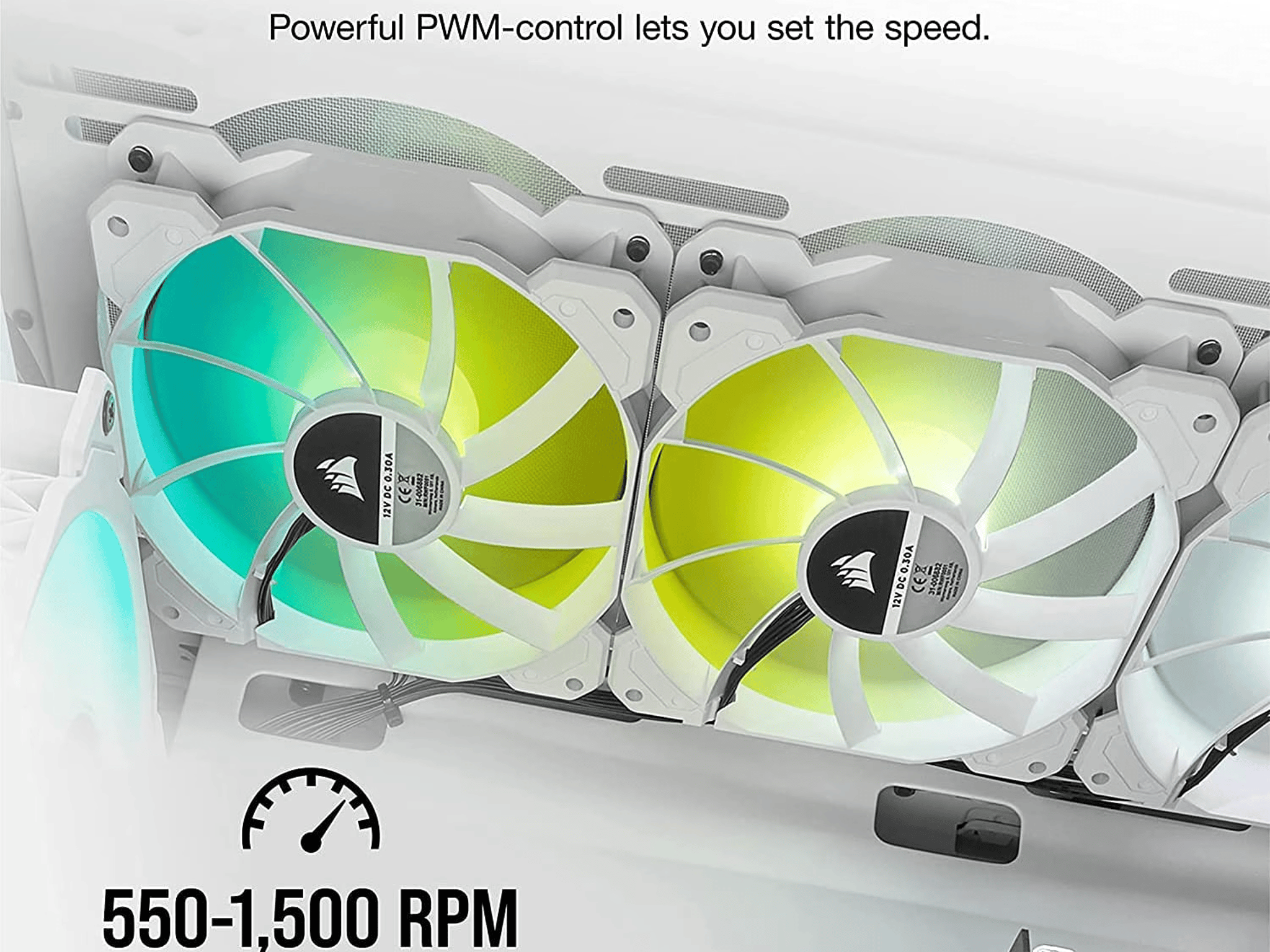 CORSAIR iCUE SP120 RGB Elite Performance 120mm White PWM