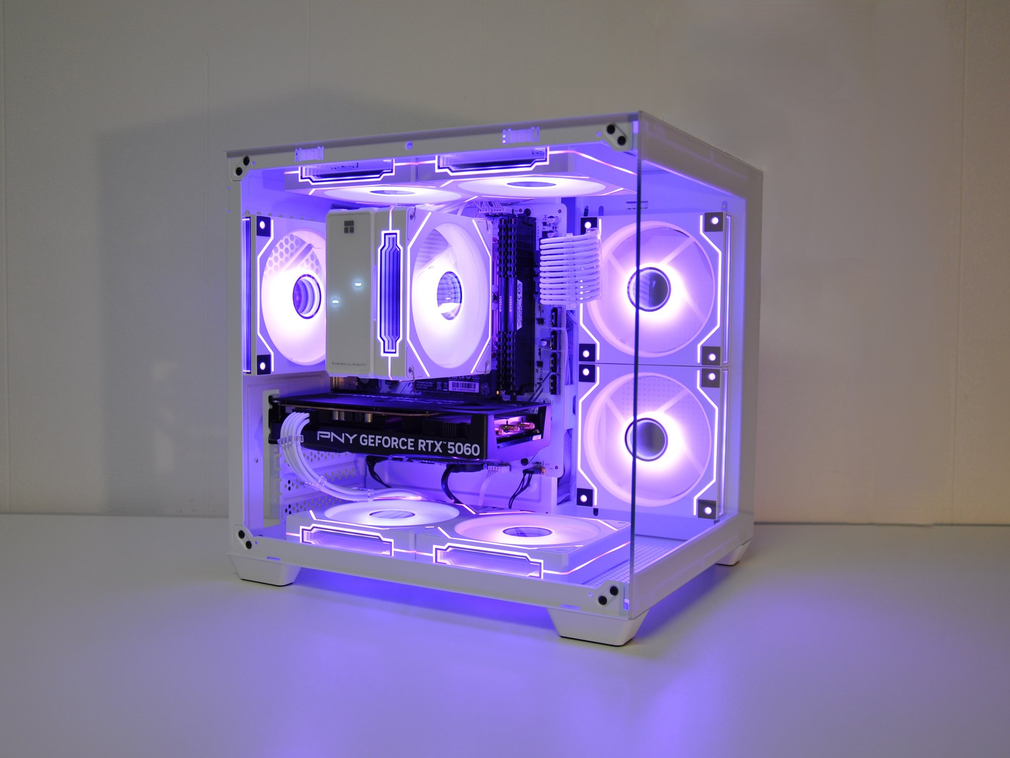❄️RTX 5060 OC | ALL WHITE PC | AMD RYZEN 5 5500 | 32GB RAM | 1TB GEN 4 STORAGE | FREE WIFI 6 | $1200