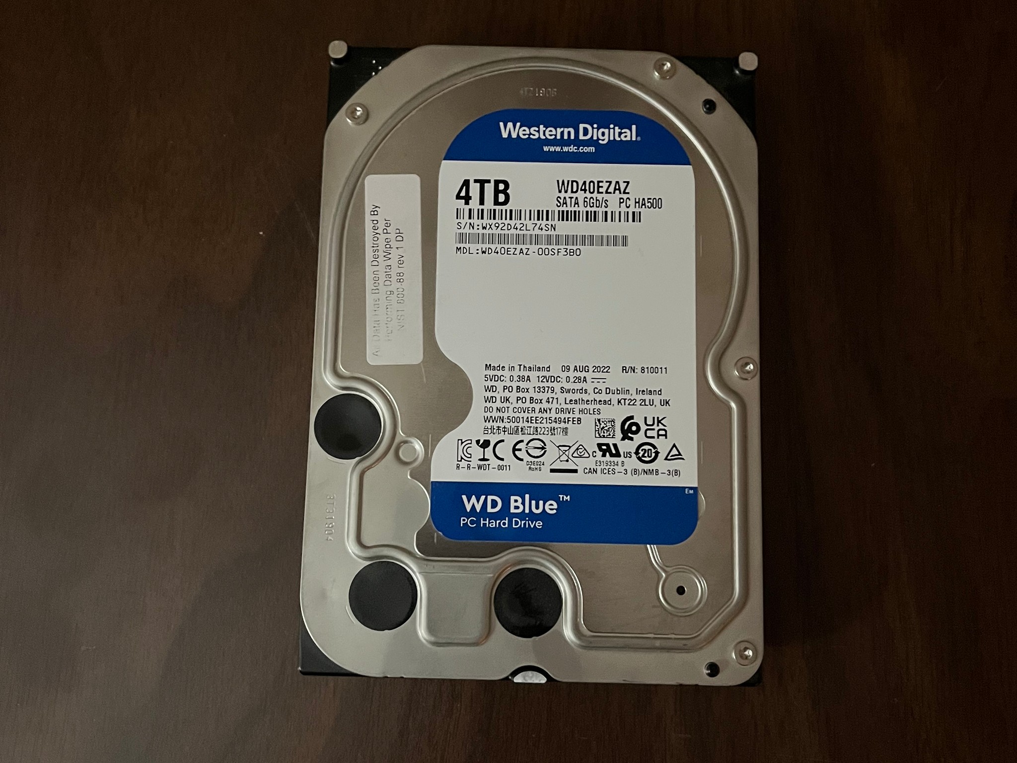 4TB HDD Western Digital Blue