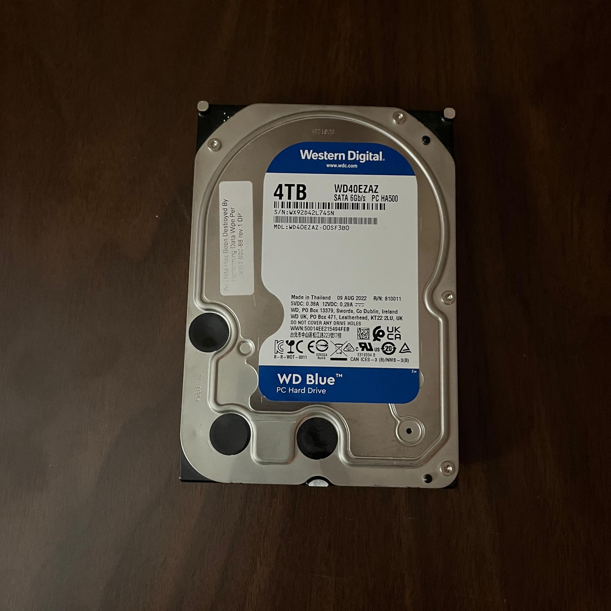 4TB HDD Western Digital Blue