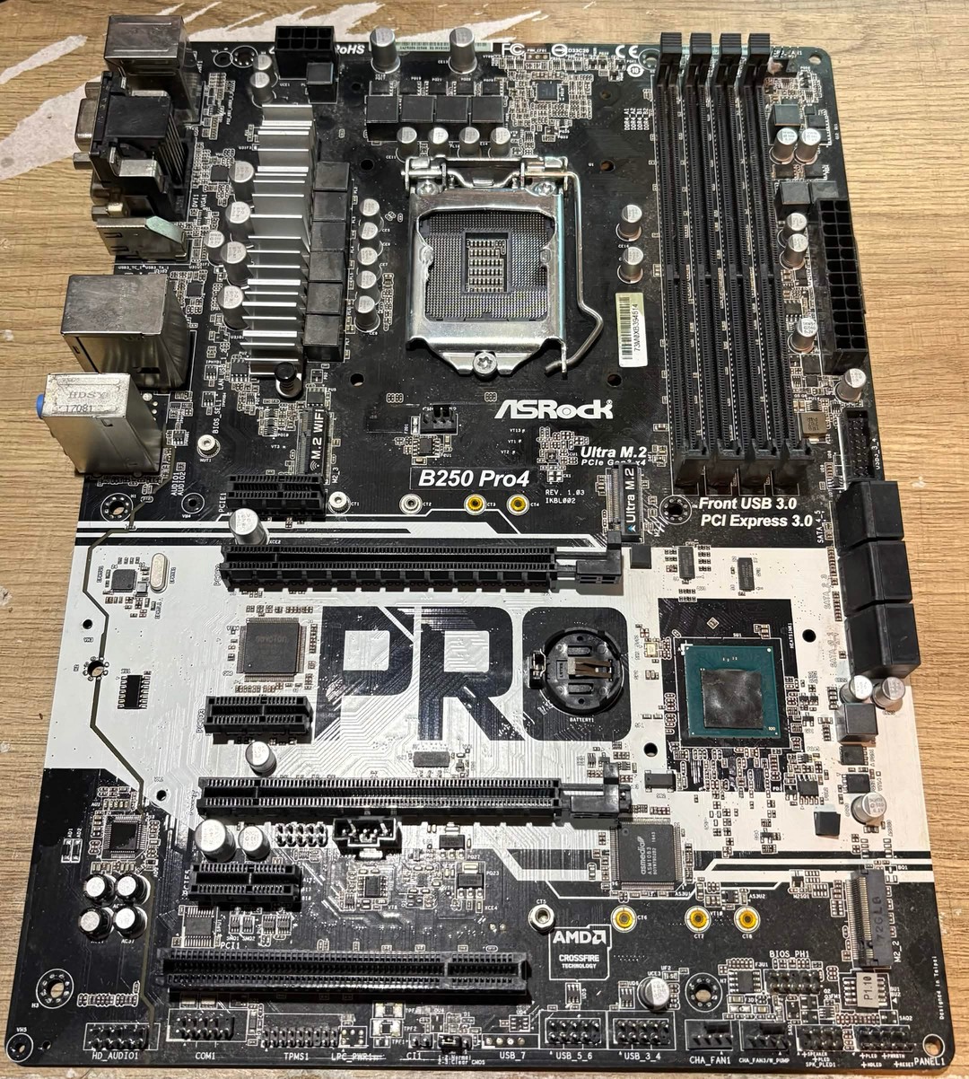 ASRock B250 Pro4 LGA1151 ATX Motherboard | DDR4 | M.2 | I/O Shield
