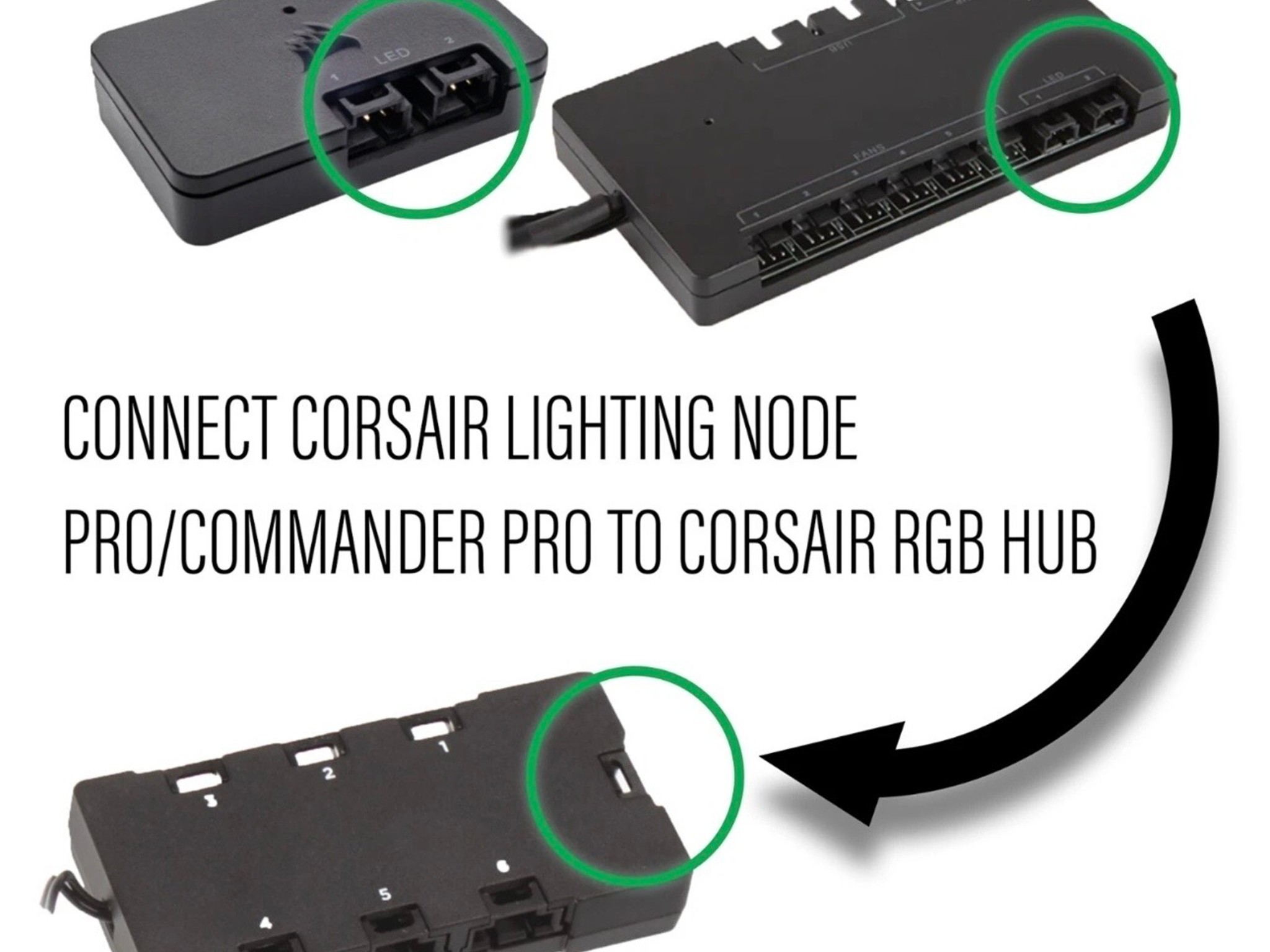 Corsair 3 Pin RGB Extension Cable 23” Inch ( SHIP TODAY )