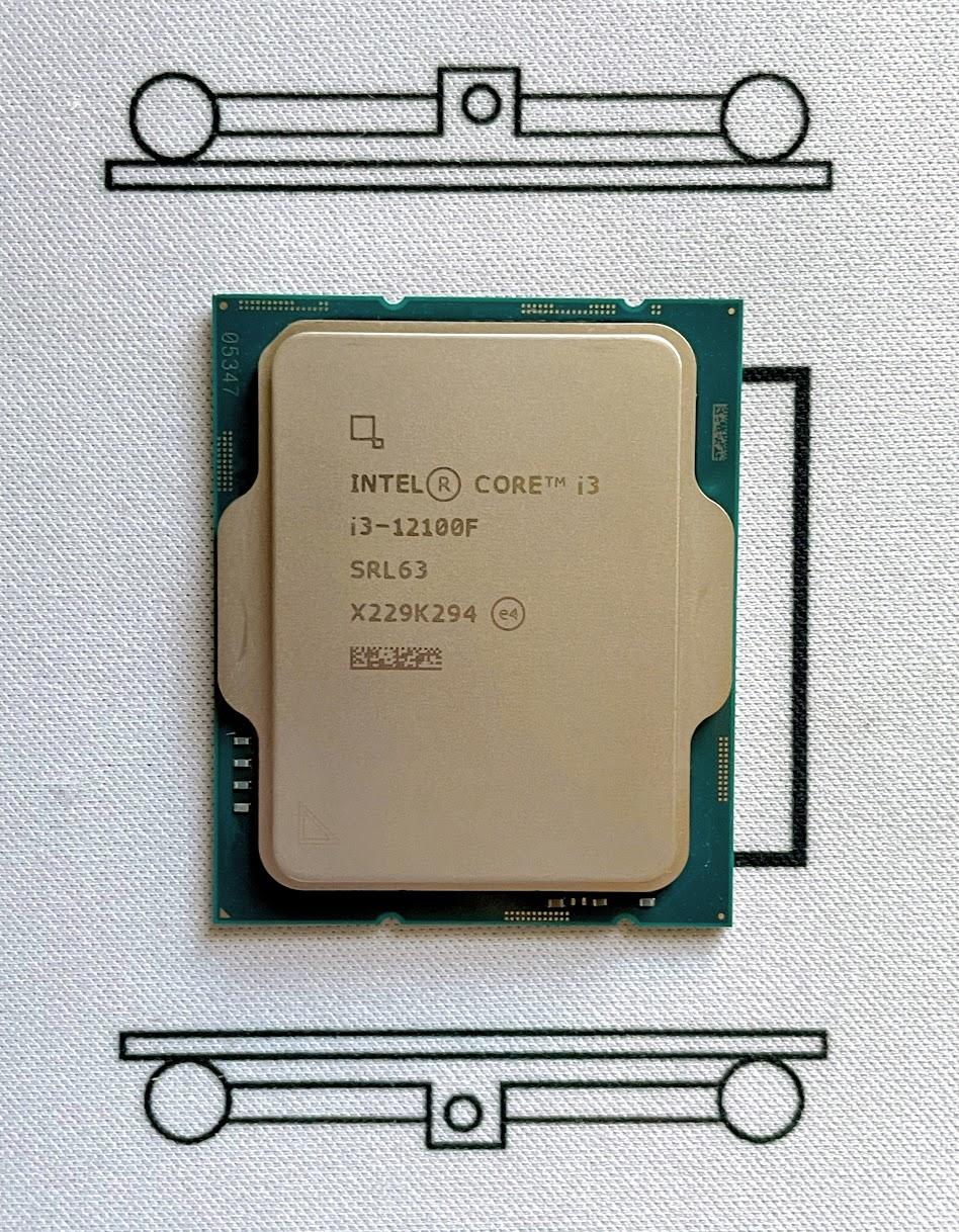 Intel i3-12100f 3.30GHz Quad-Core 12MB LGA1700 CPU Processor SRL63 58W