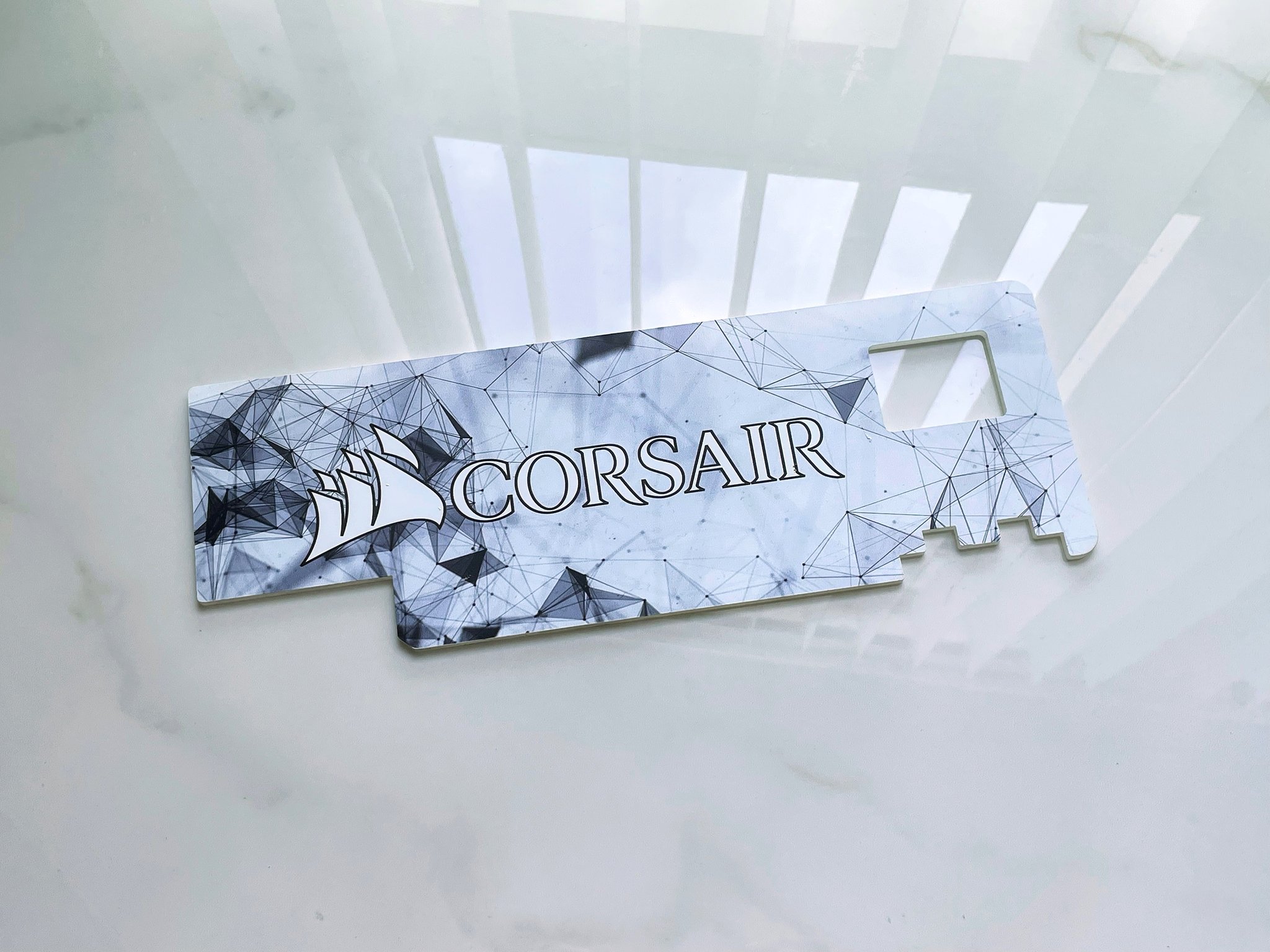 V1 Tech Custom Corsair Themed GPU Backplate for Gigabyte 3080/3080 Vision