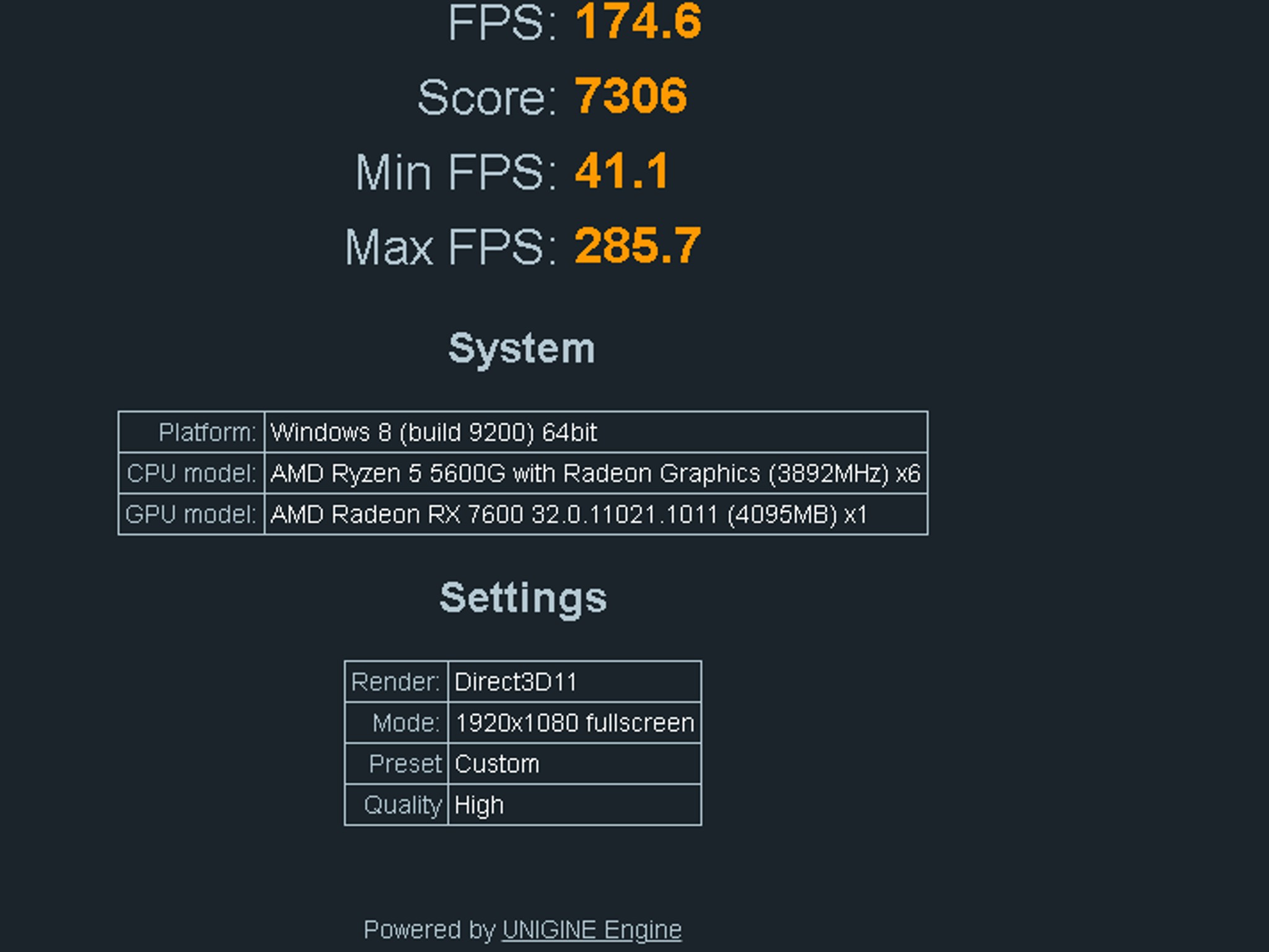(#8) Ryzen 5 5600g/RX 7600