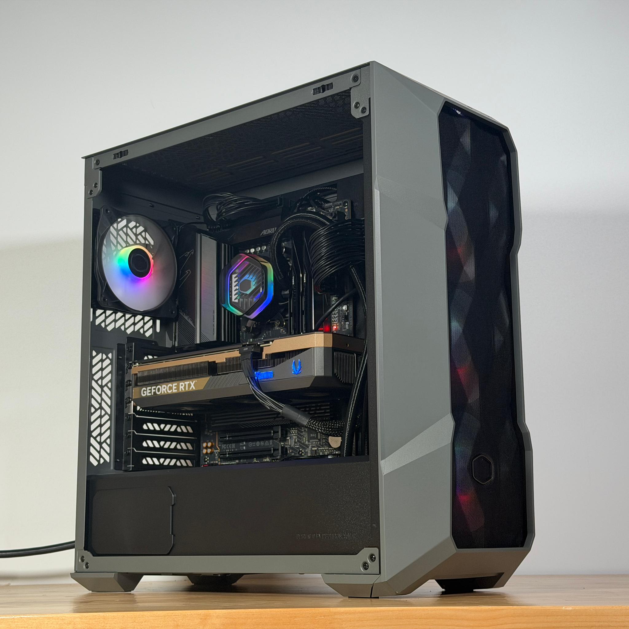RTX 5080 Ryzen 7 9800x3d Gaming PC with 64gb DDR5 and 4TB NVME SSD