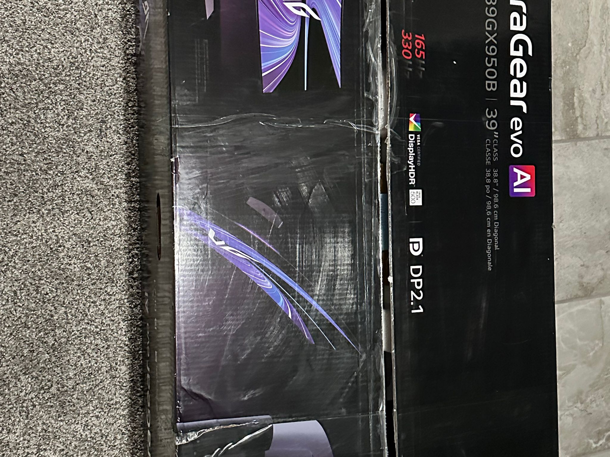 LG 39GX950B-B 39-inch Ultragear evo 5K2K OLED 165Hz Curved Gaming Monitor