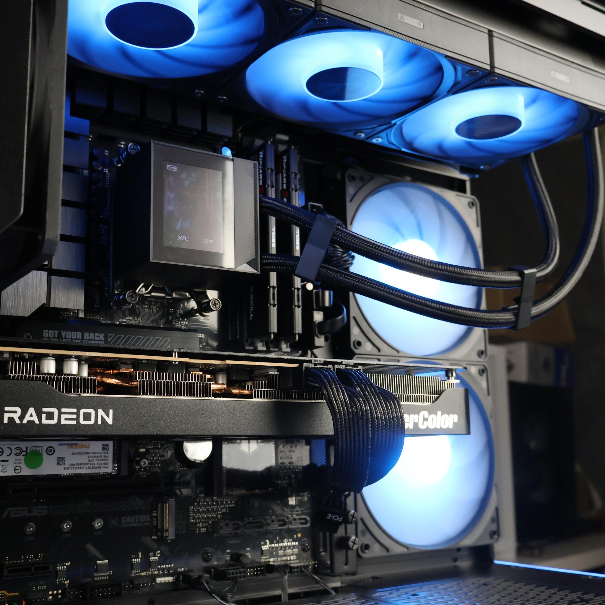 ⚫ Ryzen 7 9700X/RX 9070XT 16GB Gaming/Streaming PC ⚫