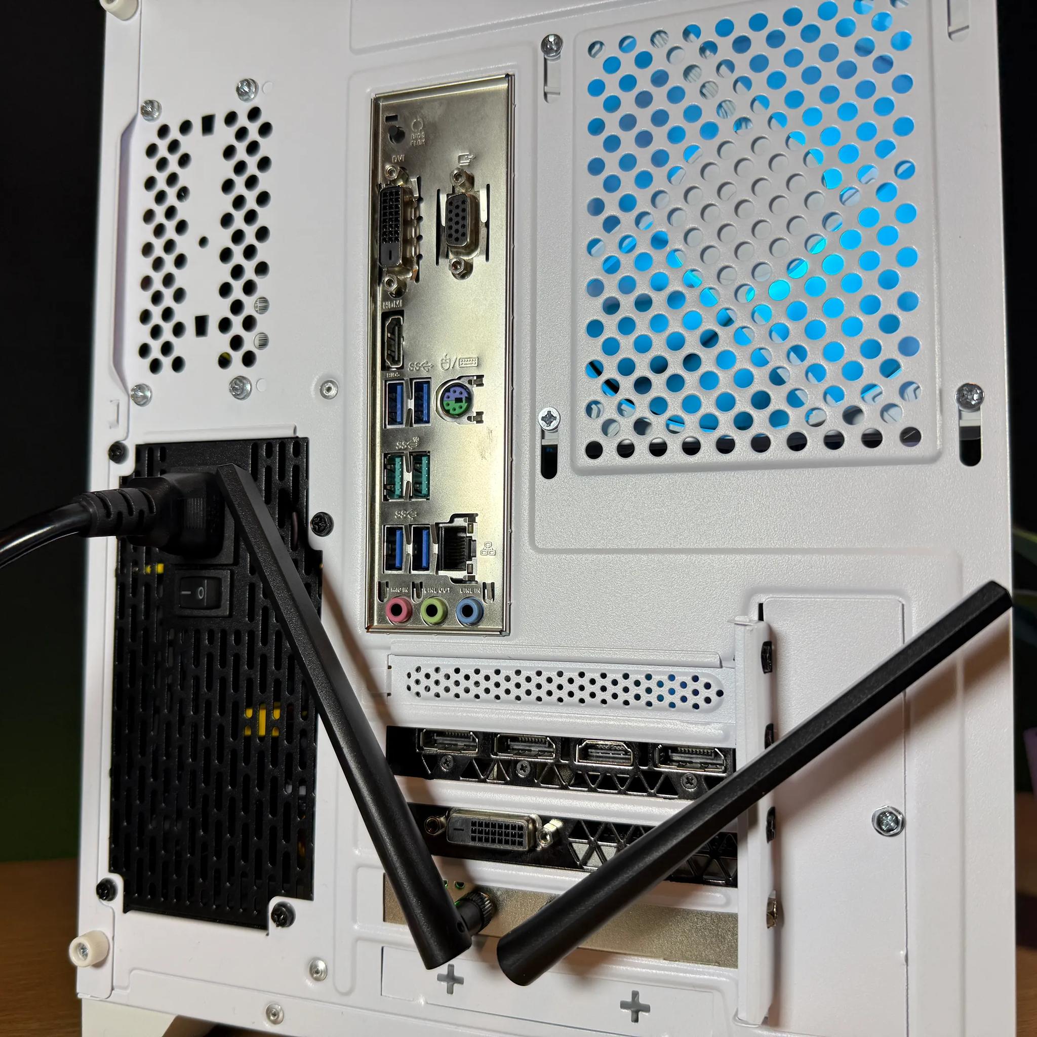 🧊Custom Built White RGB Gaming PC🧊| GTX 1080, Ryzen 5 | Windows 11 | Fortnite, CoD 6, GTA V, more!