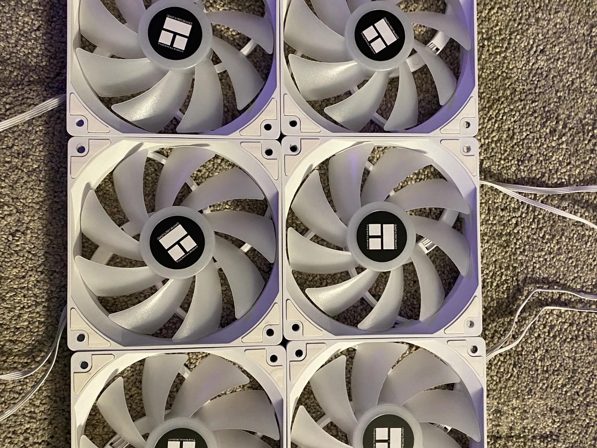 6 ARGB Fans (Thermalright TL-C12CW-S)
