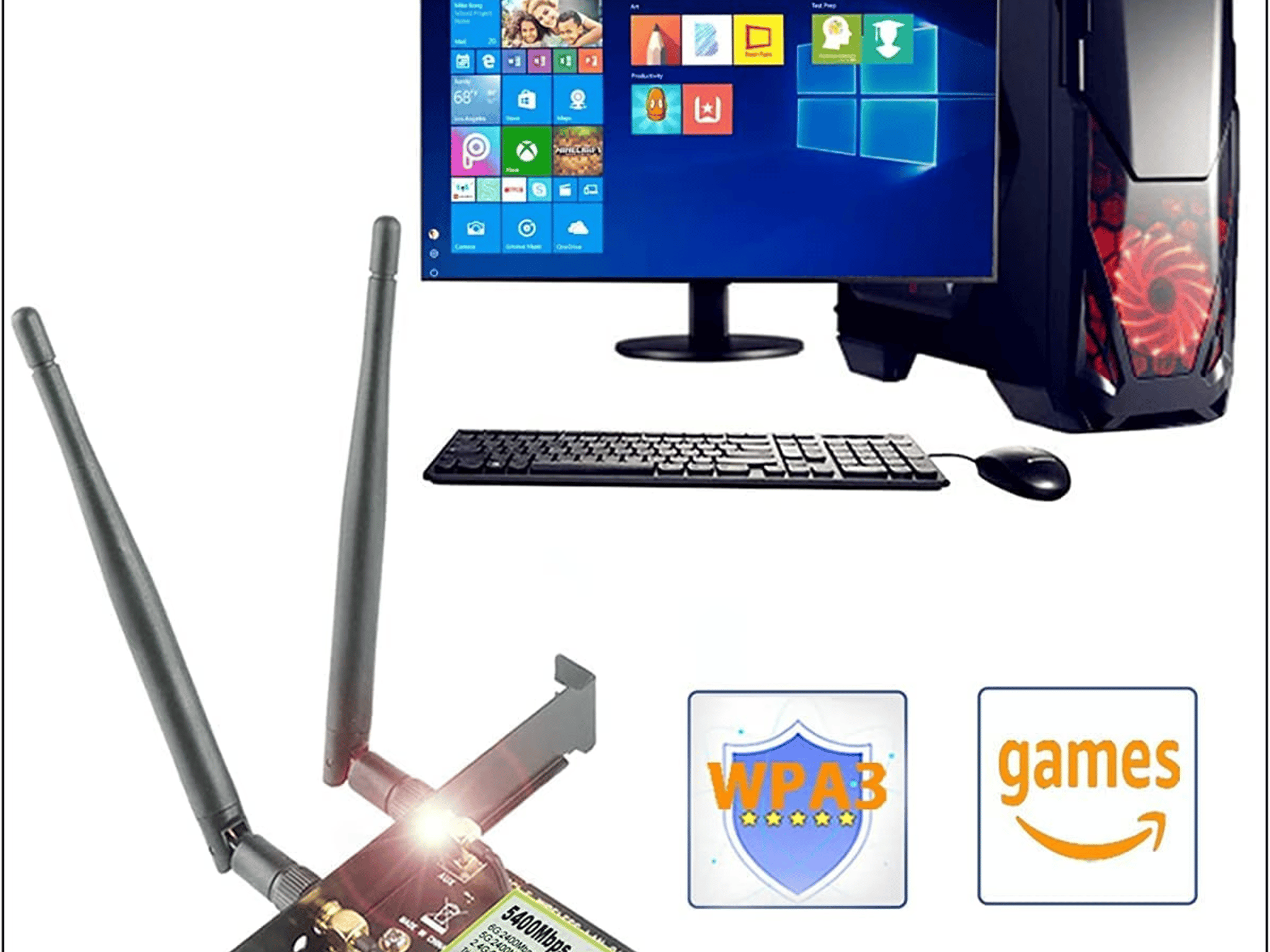 WiFi 6E AX210 Bluetooth5.2 PCIe WiFi Card
