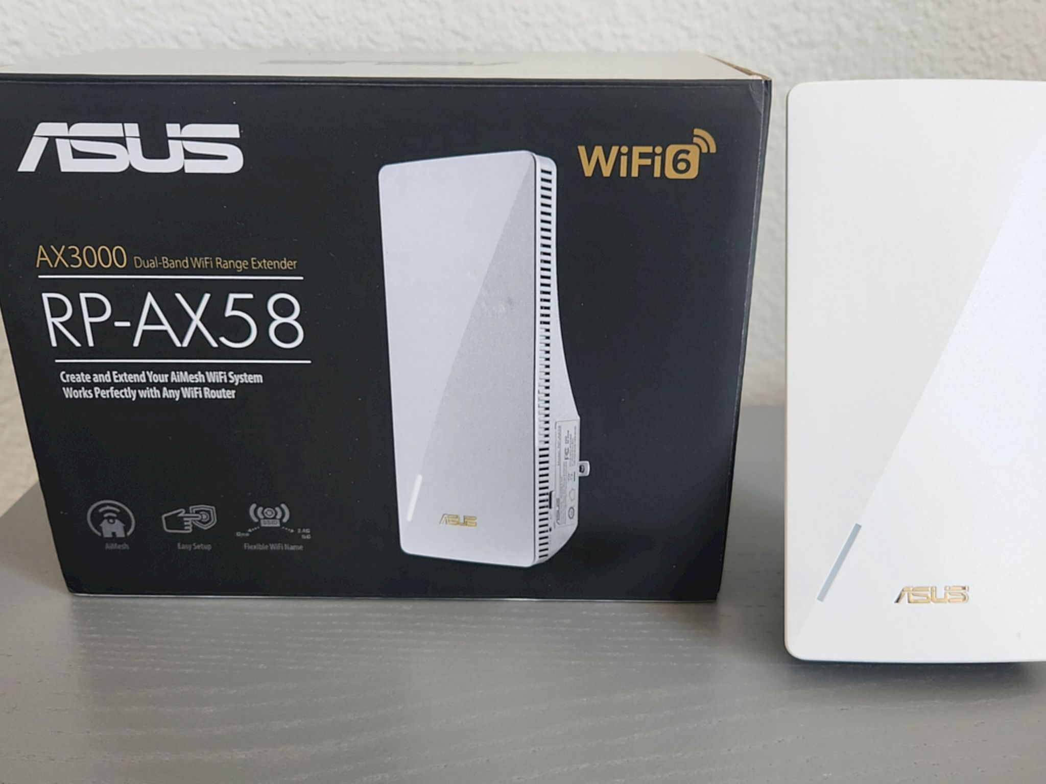 Asus RP-AX58 AX3000 WiFi 6 extender for AI Mesh gaming routers