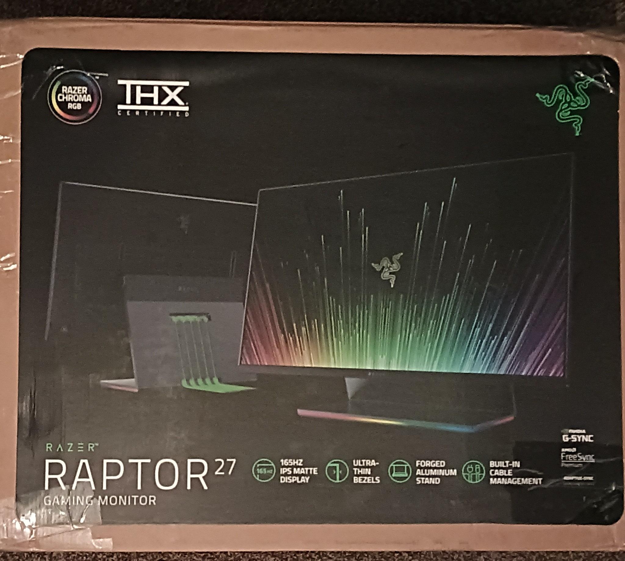 Razer Raptor 27" Gaming Monitor 1440p 165Hz