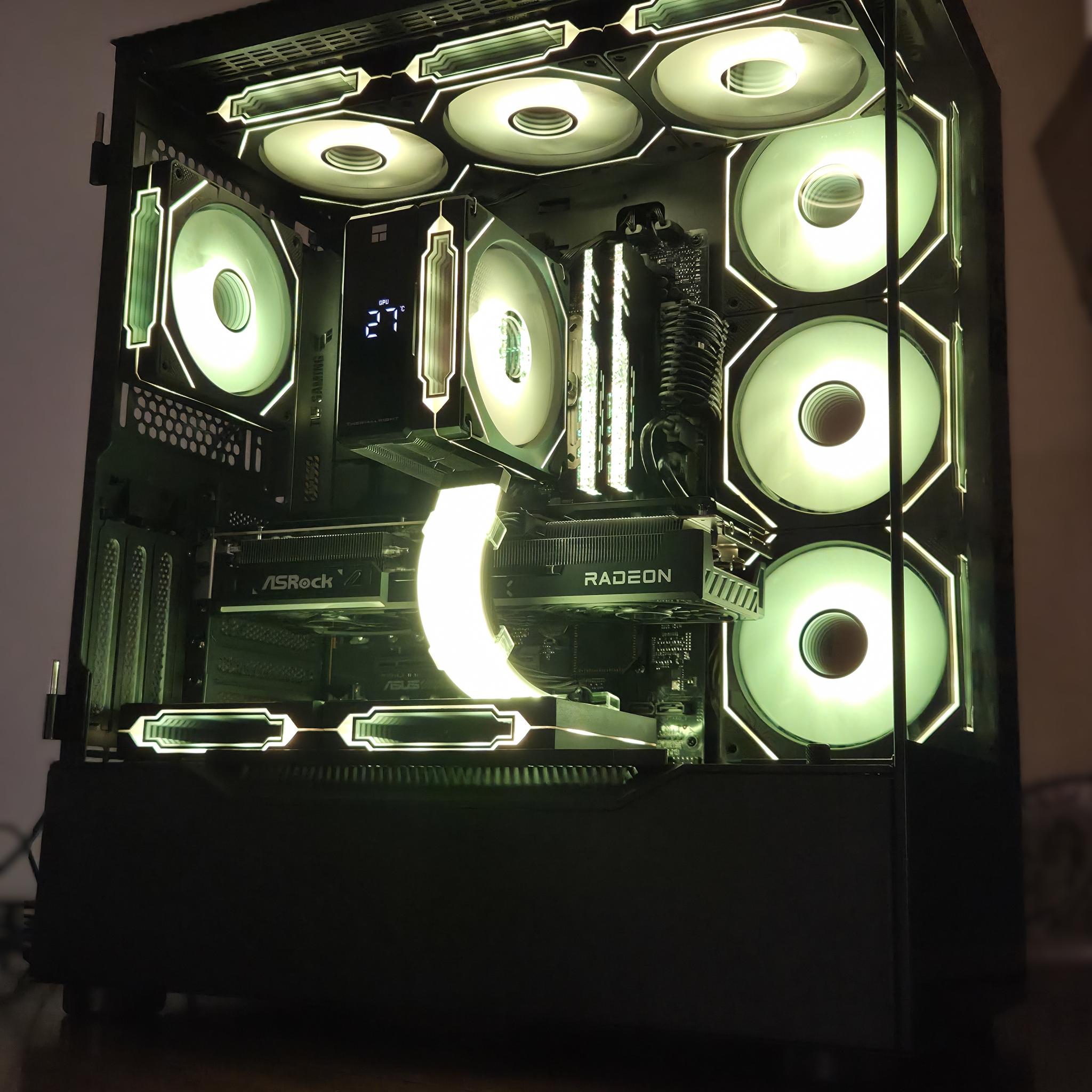 Dynamo!⚡– Ryzen 5 9600X • RX 9070 • 32GB DDR5 6000 • Temp Display • 1440p Gaming PC