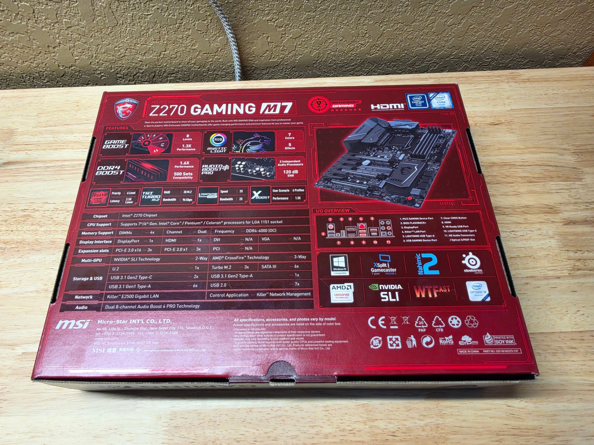 Intel i7-7700K + MSI Z270 Gaming M7 + 16GB DDR4 Combo