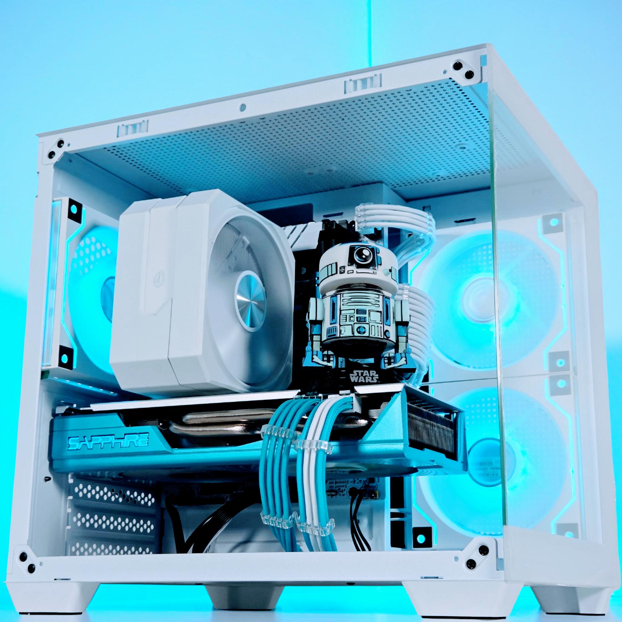 🤖⚪️🔵 R2-D2❄️Gaming PC❄️AMD RX 580 8GB❄️Intel Xeon E5-2660 V3 10-core  ❄️16GB DDR4❄️512GB NVME SSD