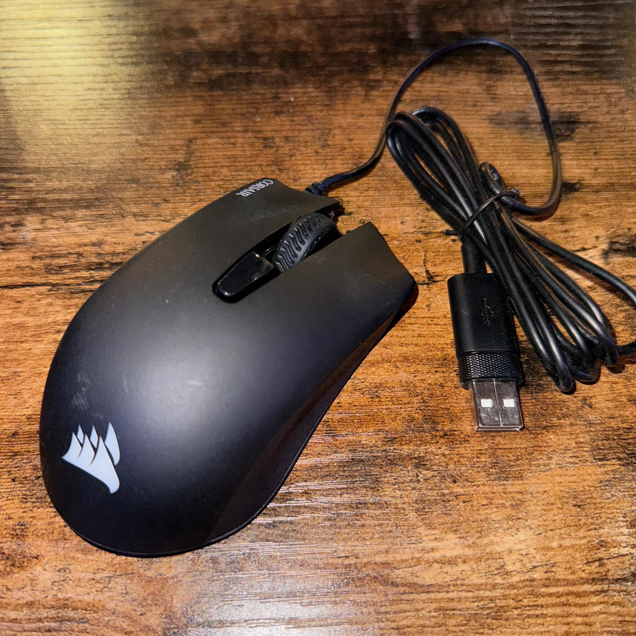 Lightly Used Excellent Condition Corsair Harpoon RGB Pro FPS/MOBA Gaming Mouse