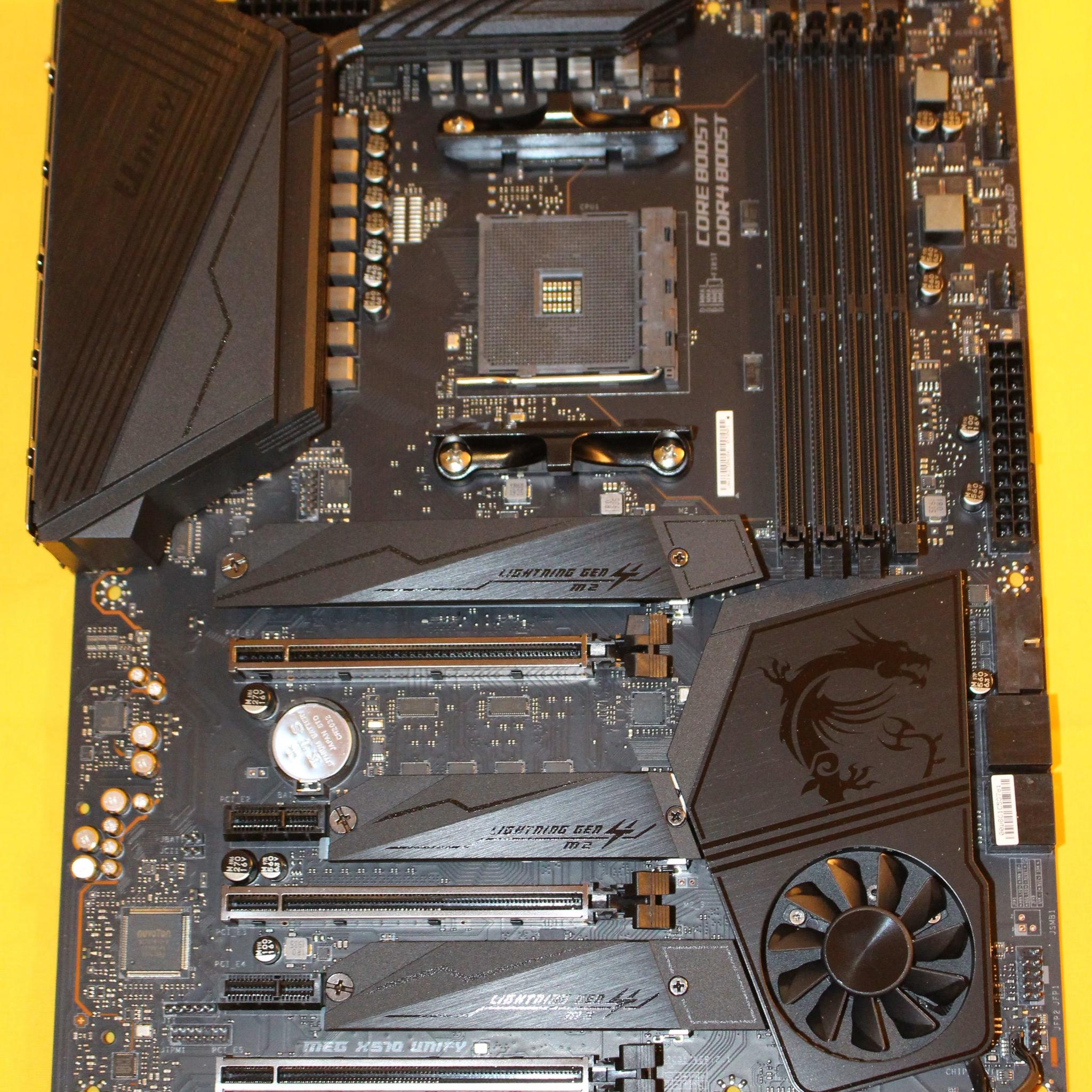 LIKE NEW MSI MEG X570 UNIFY ATX AM4 Motherboard with box & accessories