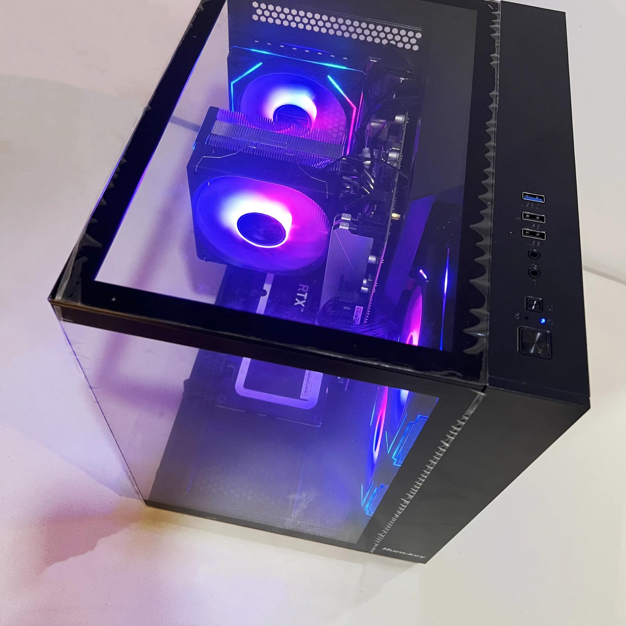 🔥For Sale🔥 RTX 3060Ti 8G|R5-5600|1TB M.2|16GB RAM|ARGB Fans|WIFI||DepxTech Pre-Built PC