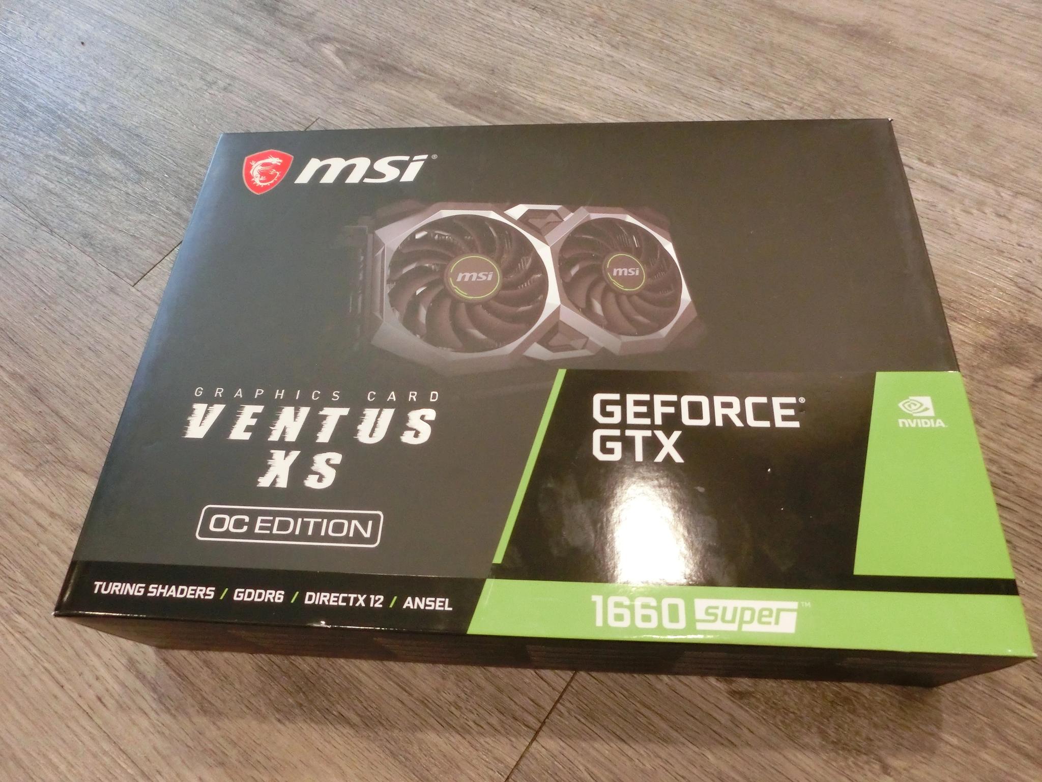 MSI VENTUS XS OC GeForce GTX 1660 SUPER 6 GB Video Card