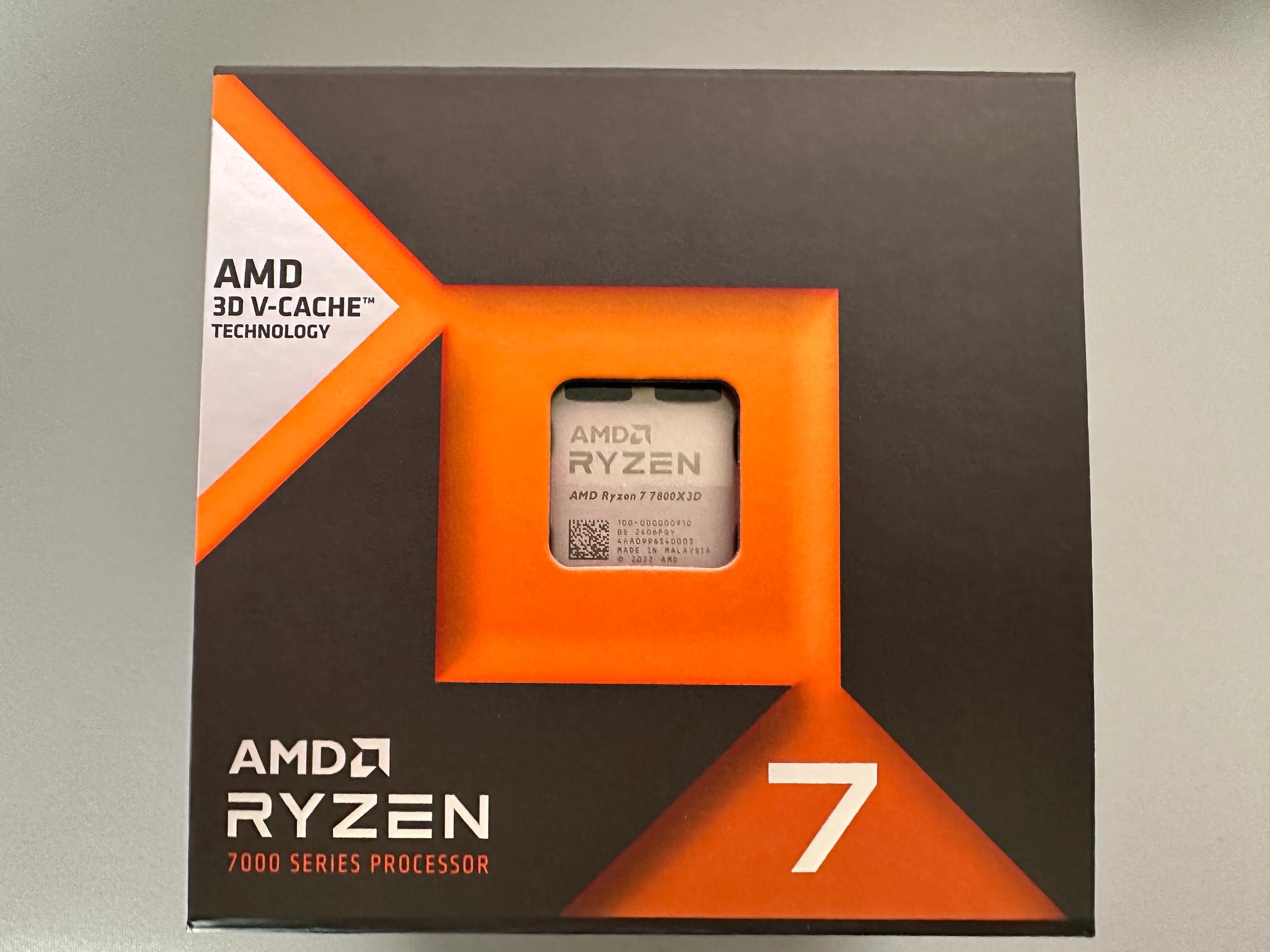 AMD 7800X3D - Lightly Used - Box Included