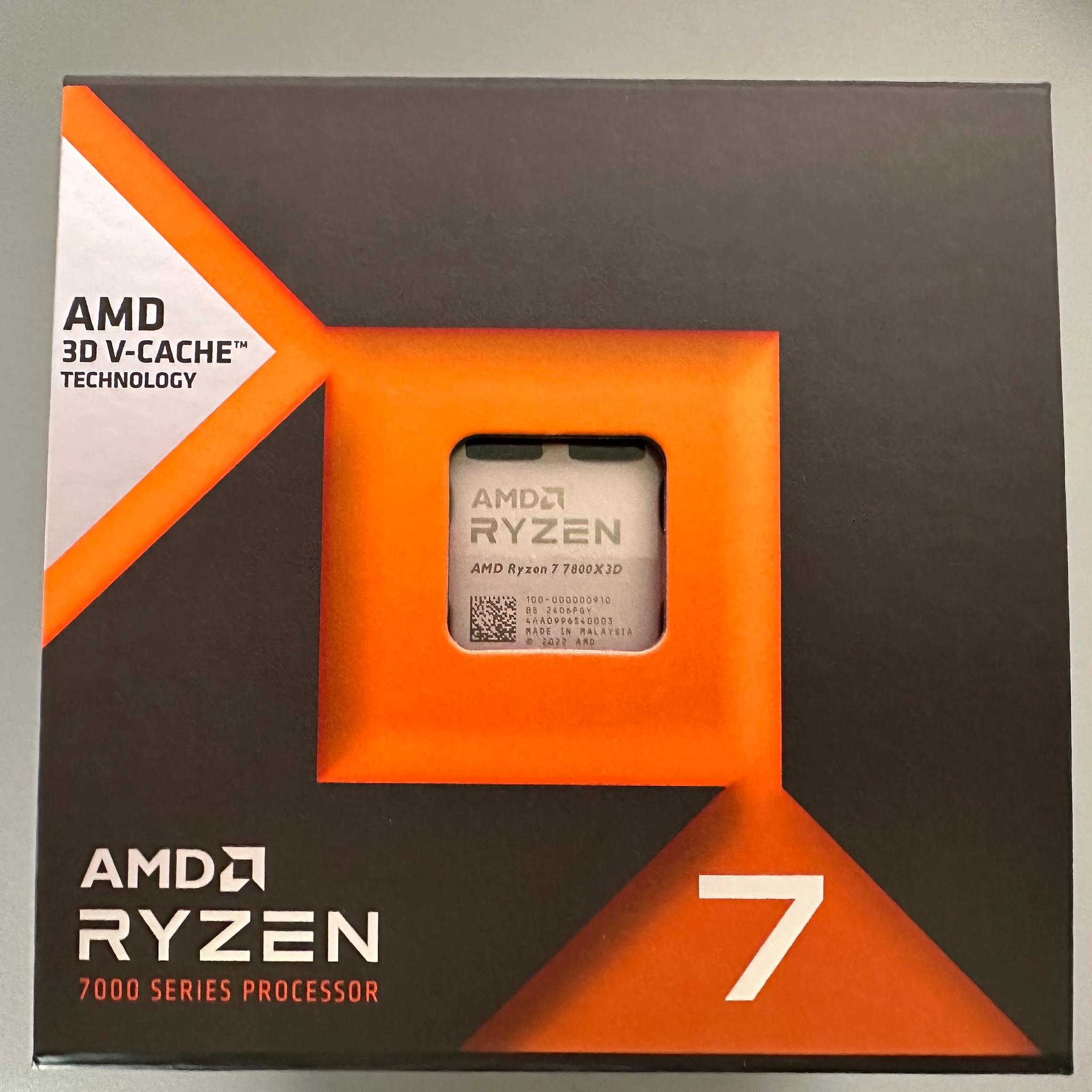AMD 7800X3D - Lightly Used - Box Included