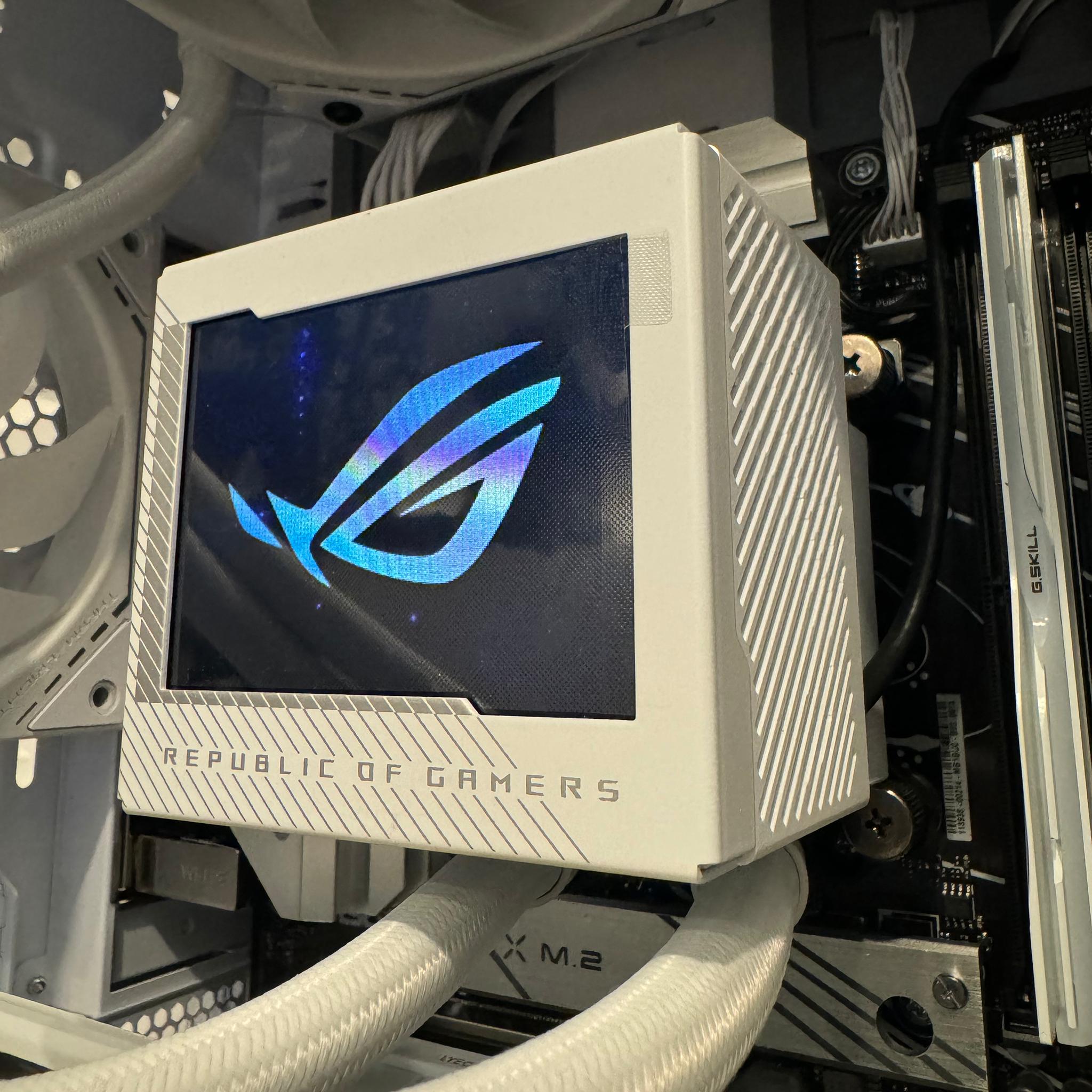 “White Knight”, Ryzen 7 7800X3D, White STRIX 4080, Asus gaming pc with 64gb DDR5, 2tb, and Wifi 6E
