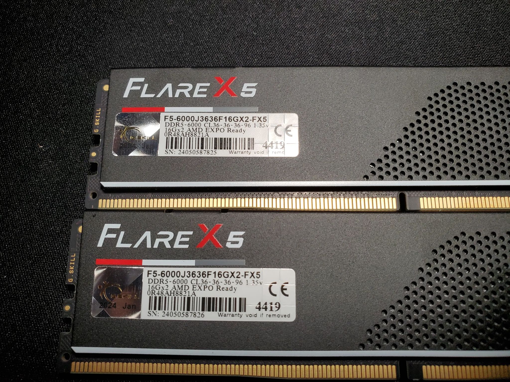 Ryzen 7 7800X3D w/ 32 GB G.Skill Flare 6000 CL36 DDR5