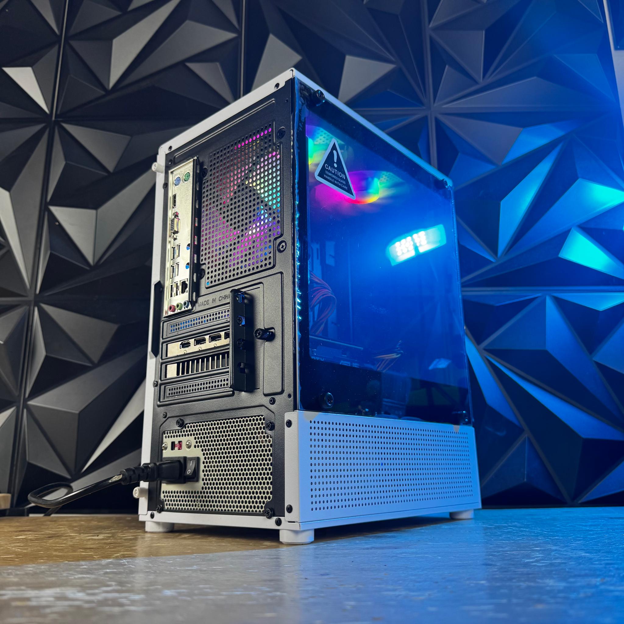 🔥 Ultimate Dual Tempered Glass Super Budget Gaming PC – Intel i5, 16GB RAM, 1TB, RGB Fans! 🎮