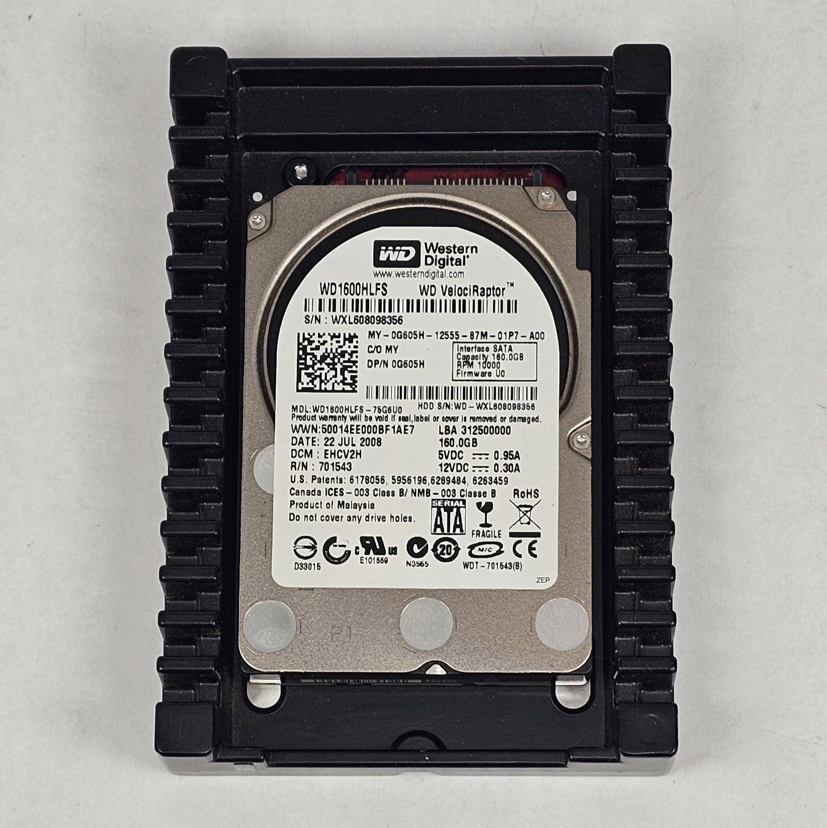 160GB 3.5" Hard Drive WD VelociRaptor WD1600HLFS