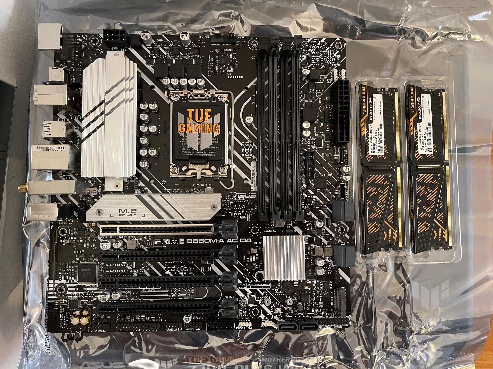 ASUS Prime B660M-A AC D4 LGA 1700(Intel 12th, 13th and 14th Gen) mATX Motherboard