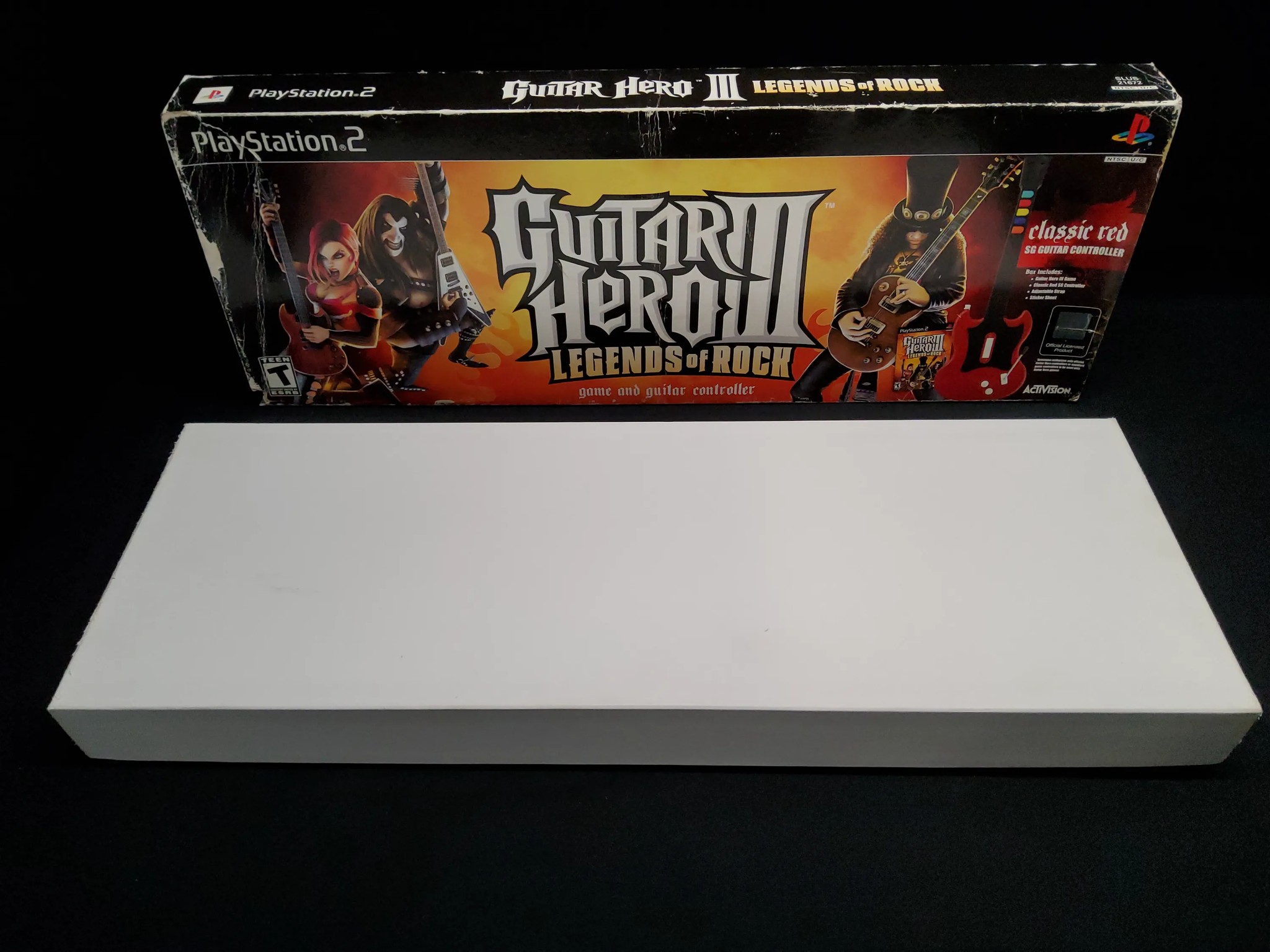 🎸Guitar Hero III 🎸+ Rock of 80's Game and Controller All Original Box Stickers Premium Strap