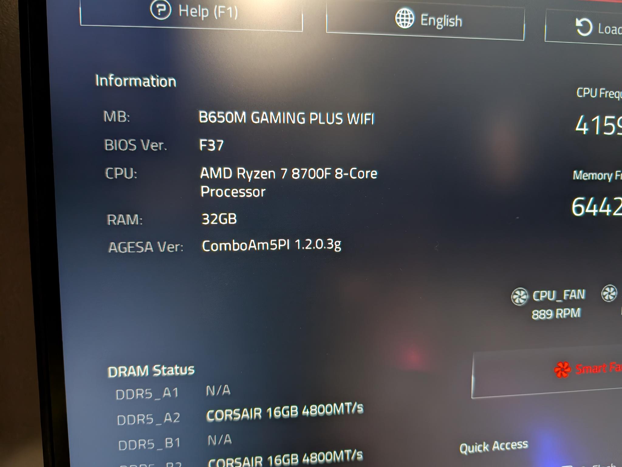 8700F CPU + B650M Motherboard Bundle