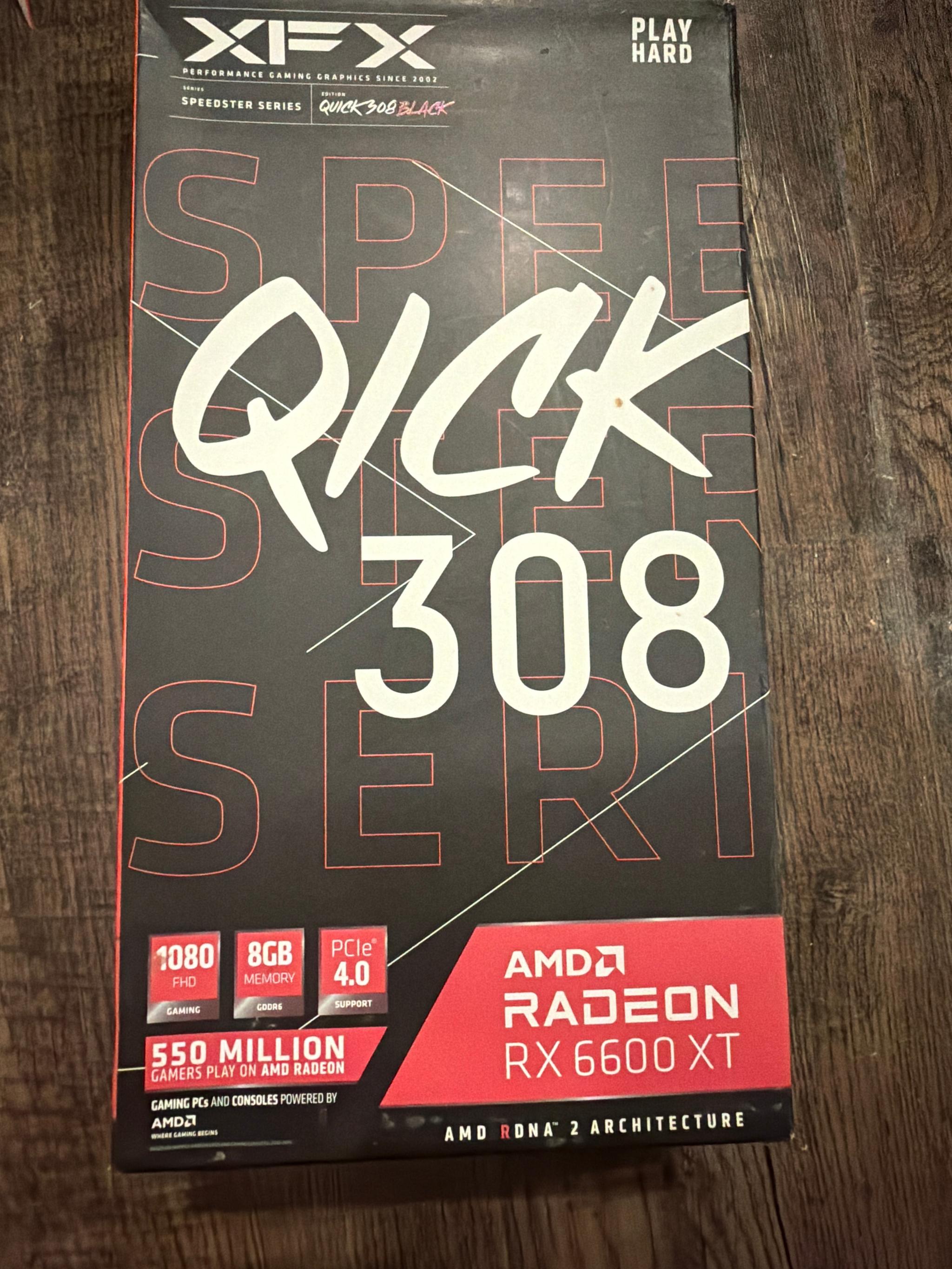 XFX QICK 308 Black Radeon RX 6600 XT **Originally Bought New on Jawa**