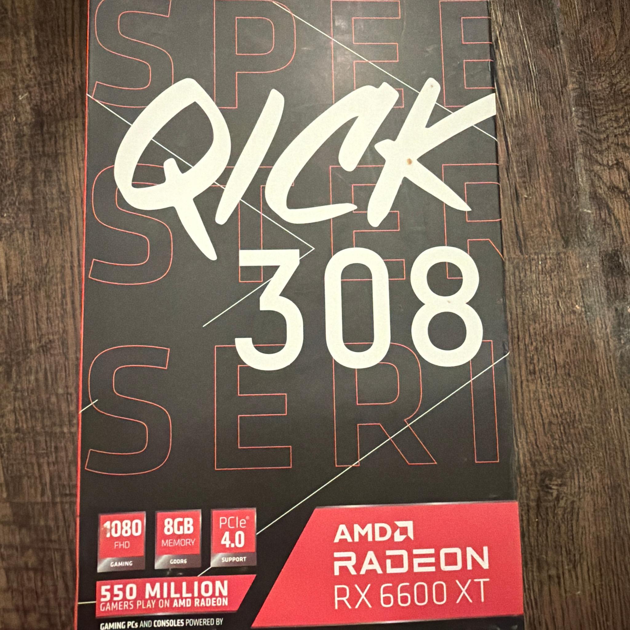 XFX QICK 308 Black Radeon RX 6600 XT **Originally Bought New on Jawa**