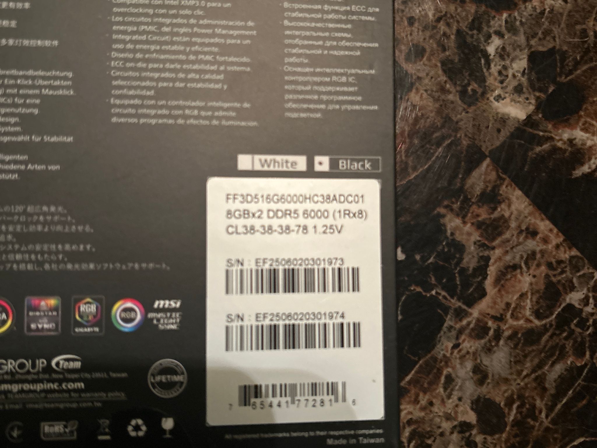 BNIB 16gb DDR5 Ram