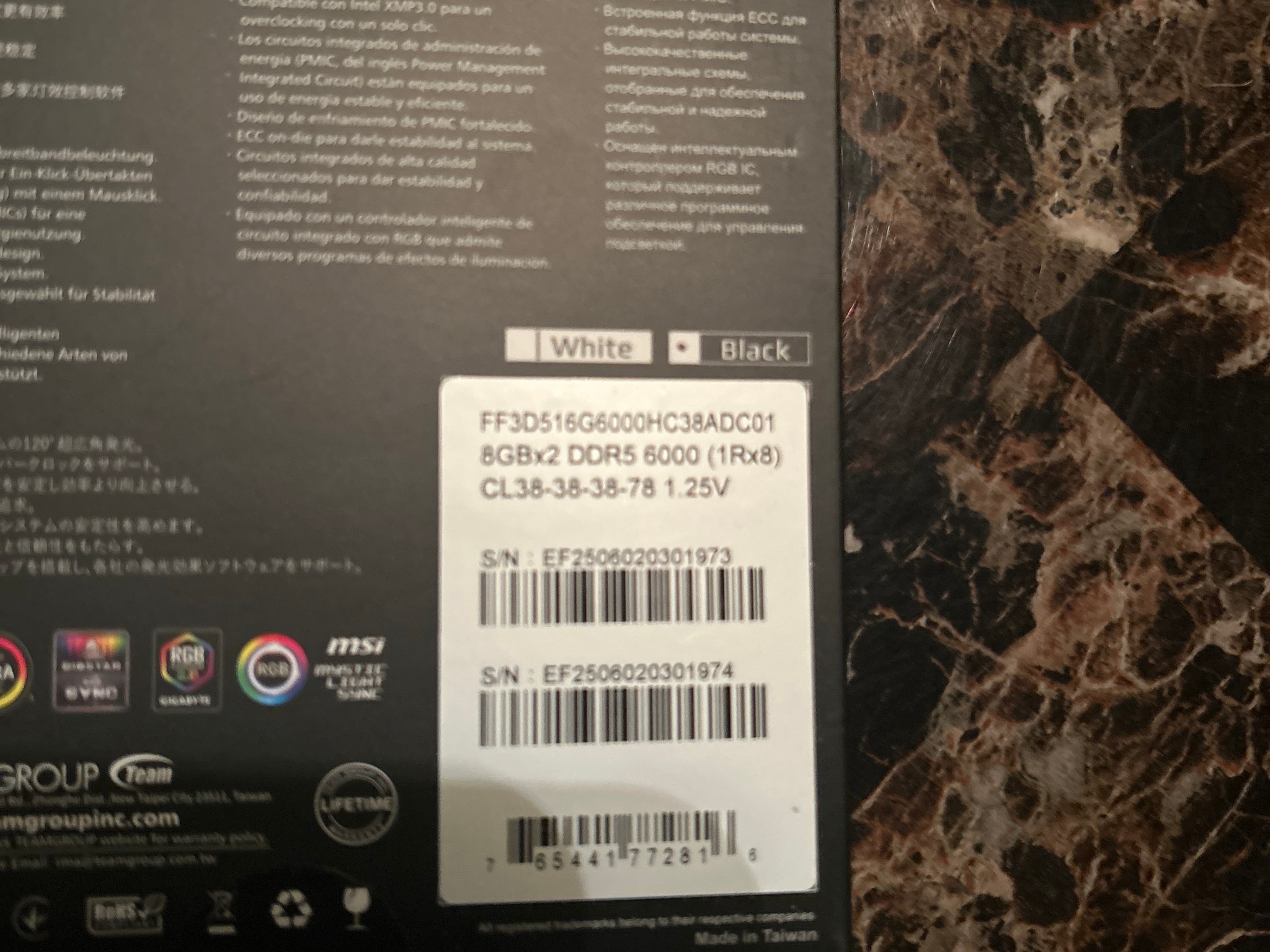 BNIB 16gb DDR5 Ram