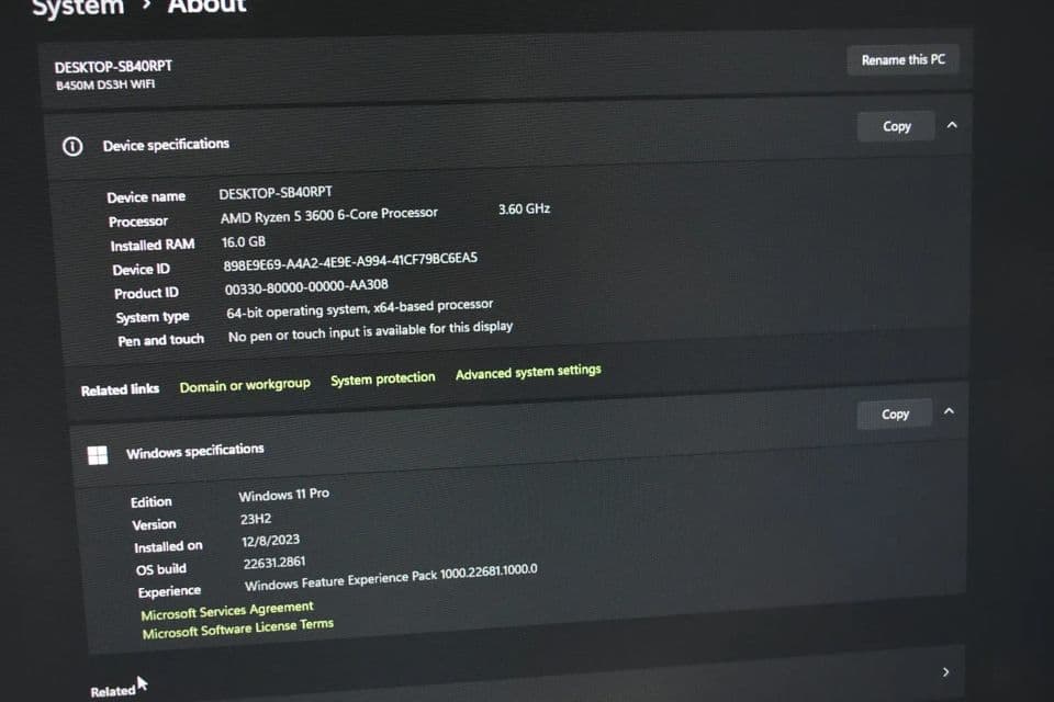 GAMING PC RYZEN 3600 RX5500 XT ram 16gb 1TB NVME +SREAKERS +WIRELESS KEYBOARD &MOUSE RGB CASE PLUS