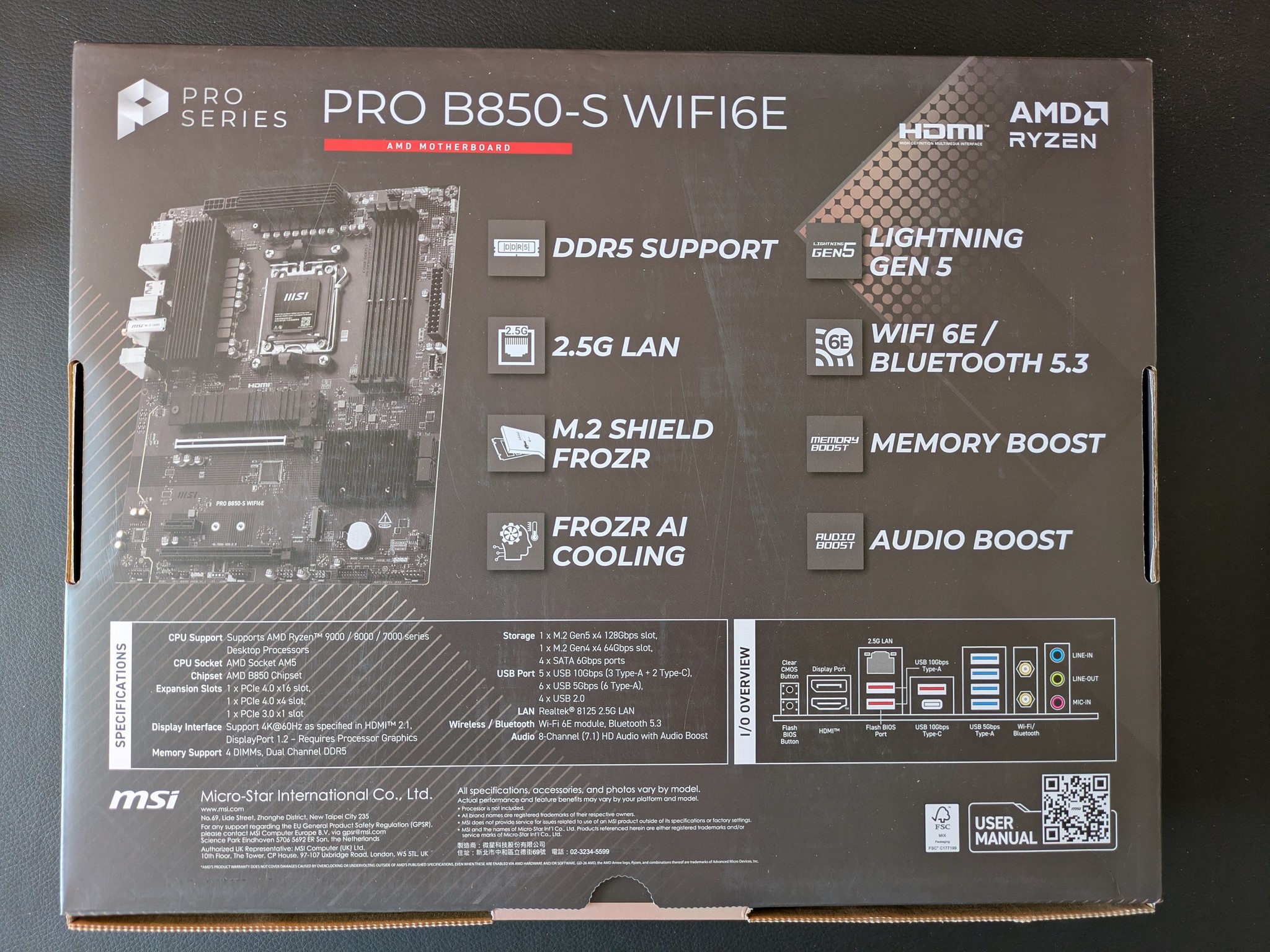 Brand New! GIGABYTE B850 GAMING X WIFI6E ATX AMD AM5 DDR5 Gaming Motherboard