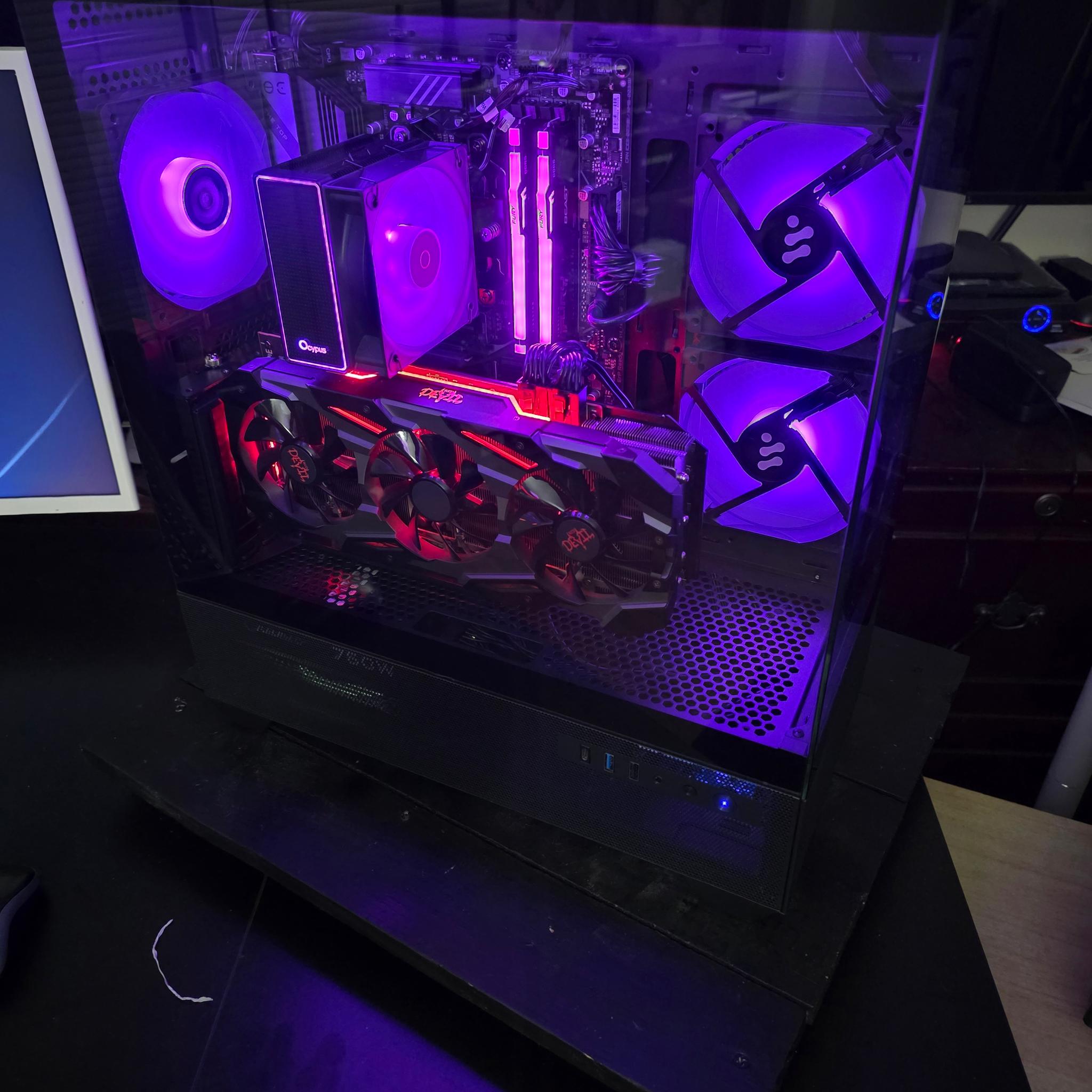 Verticle Mounted GPU.. Brand New Build..Custom AMD AM5