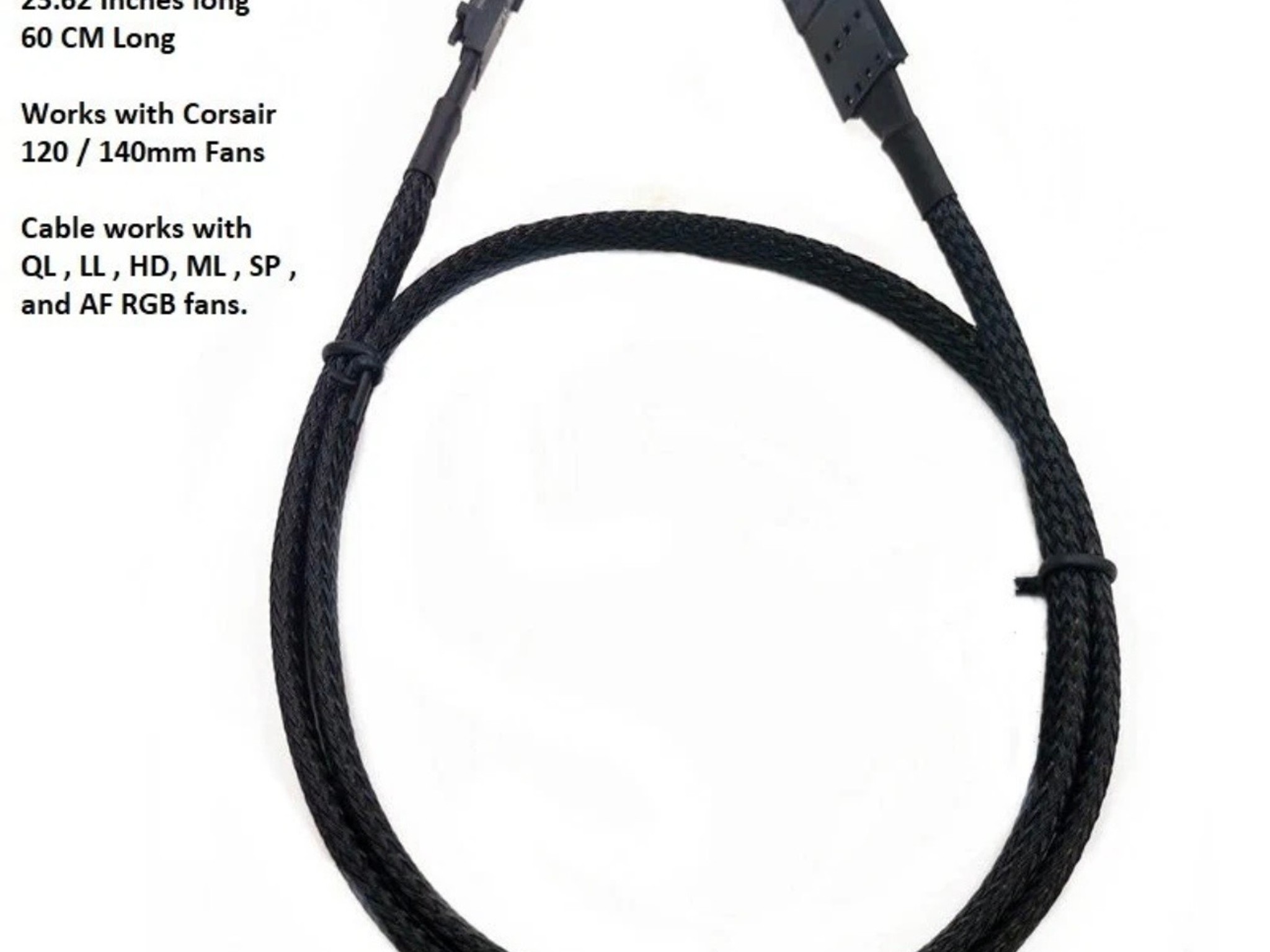 Corsair 4 Pin RGB Extension Cable  23” Inch ( SHIP TODAY )