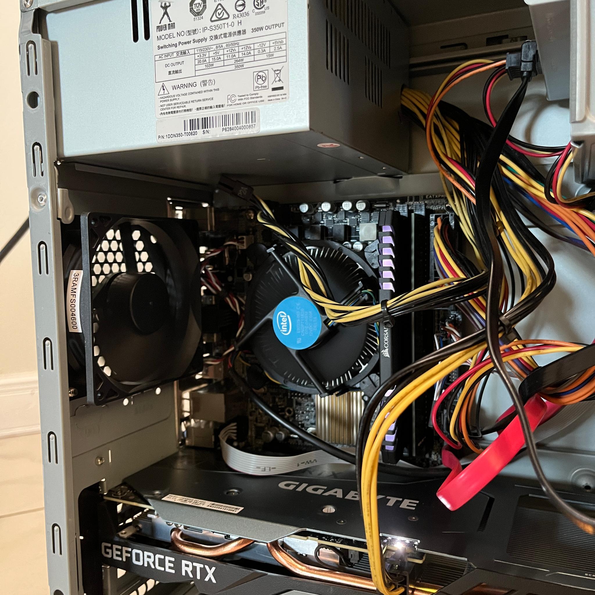 NVIDIA RTX 3050, Intel i7-7700, 16GB RAM, 500GB SSD - Gaming PC w/Wi-Fi, BT