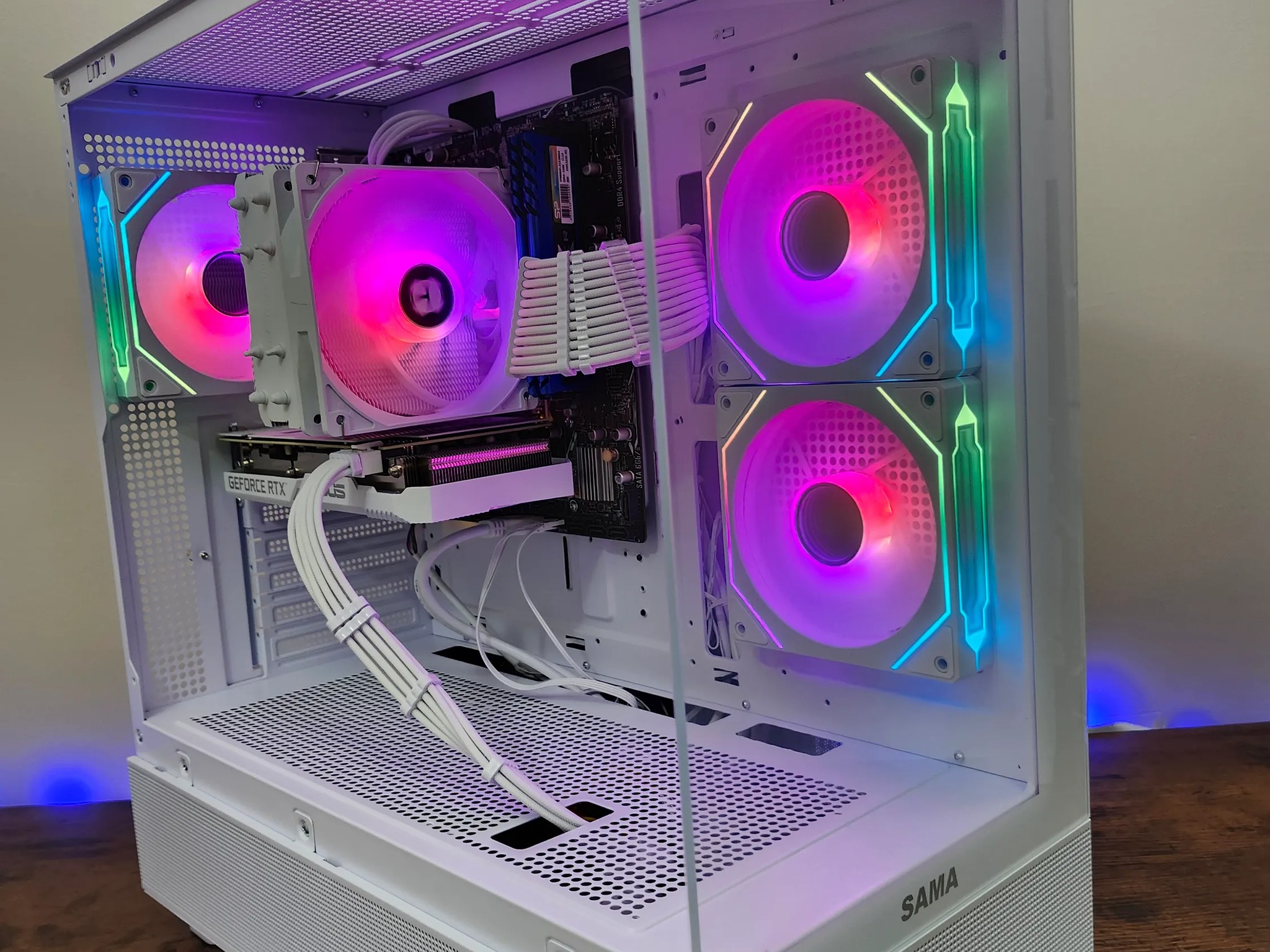 🤍All white Gaming/Streaming 1440p Beast PC RTX 3060 12GB  Ryzen 5 5600 | 16GB RAM | 1TB NVME | WiFi