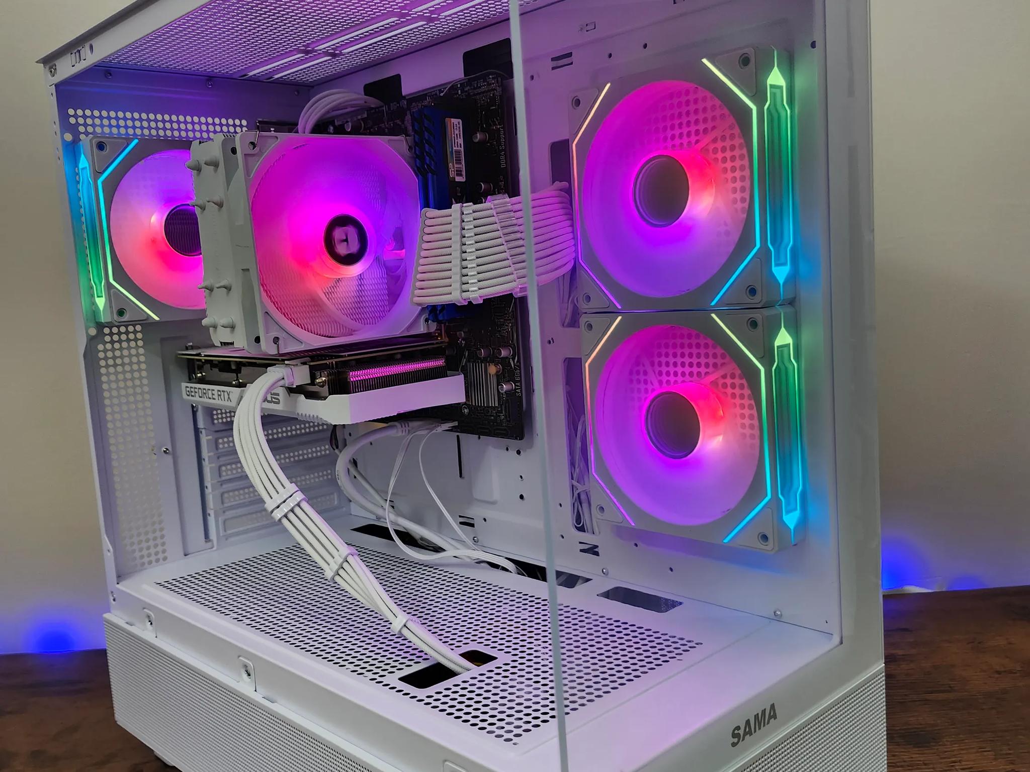 🤍All white Gaming/Streaming 1440p Beast PC RTX 3060 12GB  Ryzen 5 5600 | 16GB RAM | 1TB NVME | WiFi