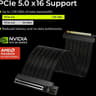 TRYX String PCIE 5.0 x 16 White Riser Cable 300mm 128GB/s Vertical Graphic Card/GPU Mount sealed