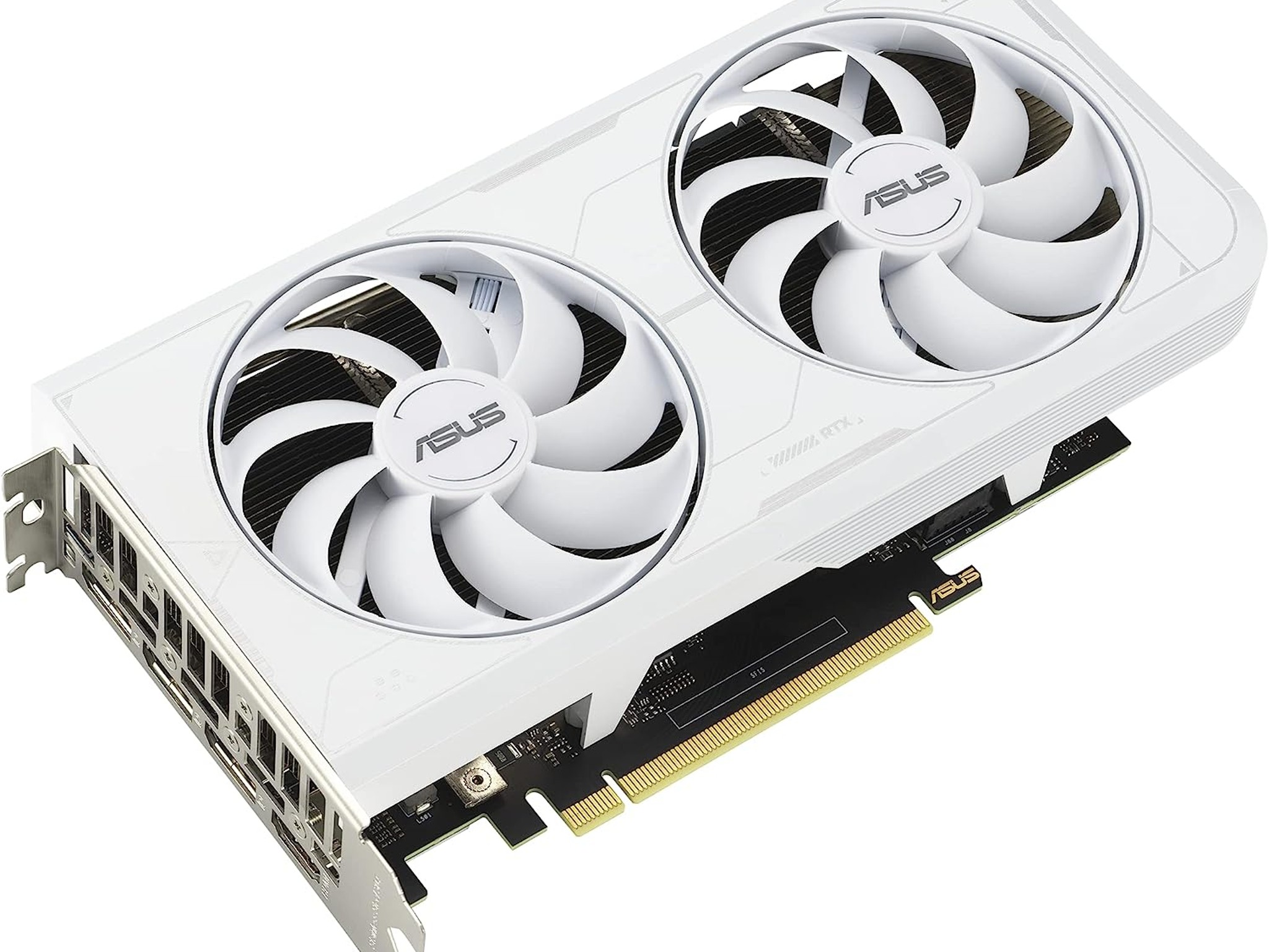 ASUS GeForce RTX 3060 Ti 8GB White OC GDDR6 Video Graphics Card GPU