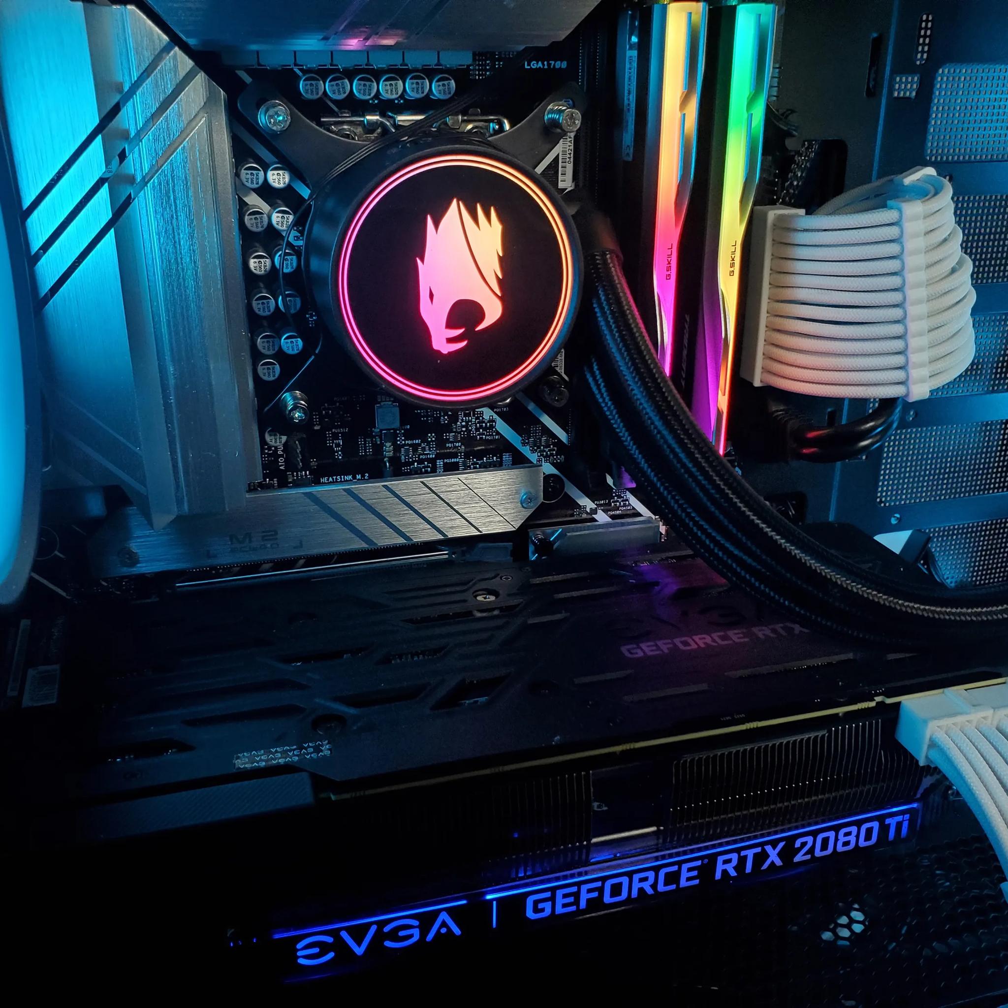 I7 12700KF/RTX 2080Ti Water Cooled Gaming PC Computer